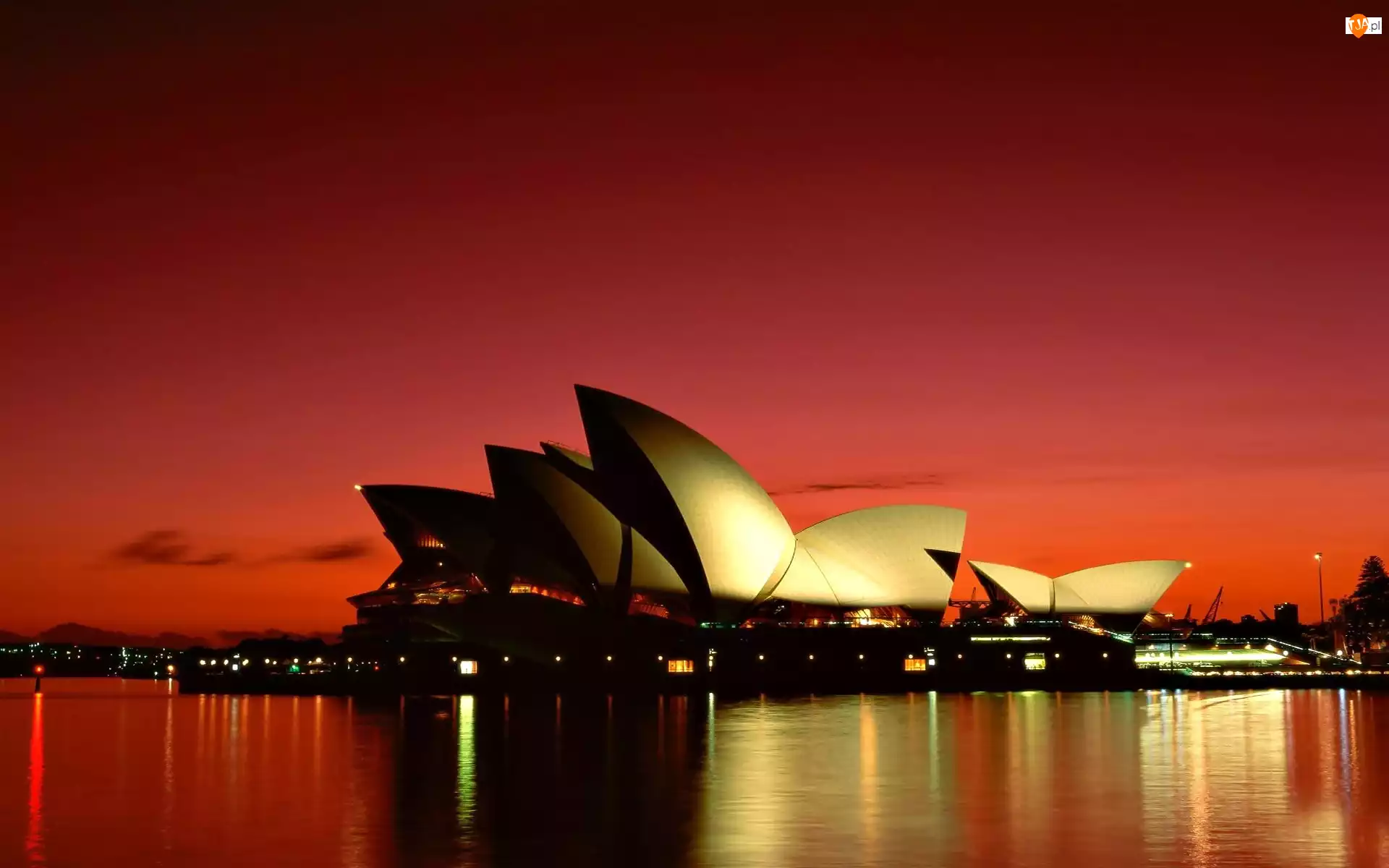 Australia, Zachód Słońca, Sydney, Opera w Sydney