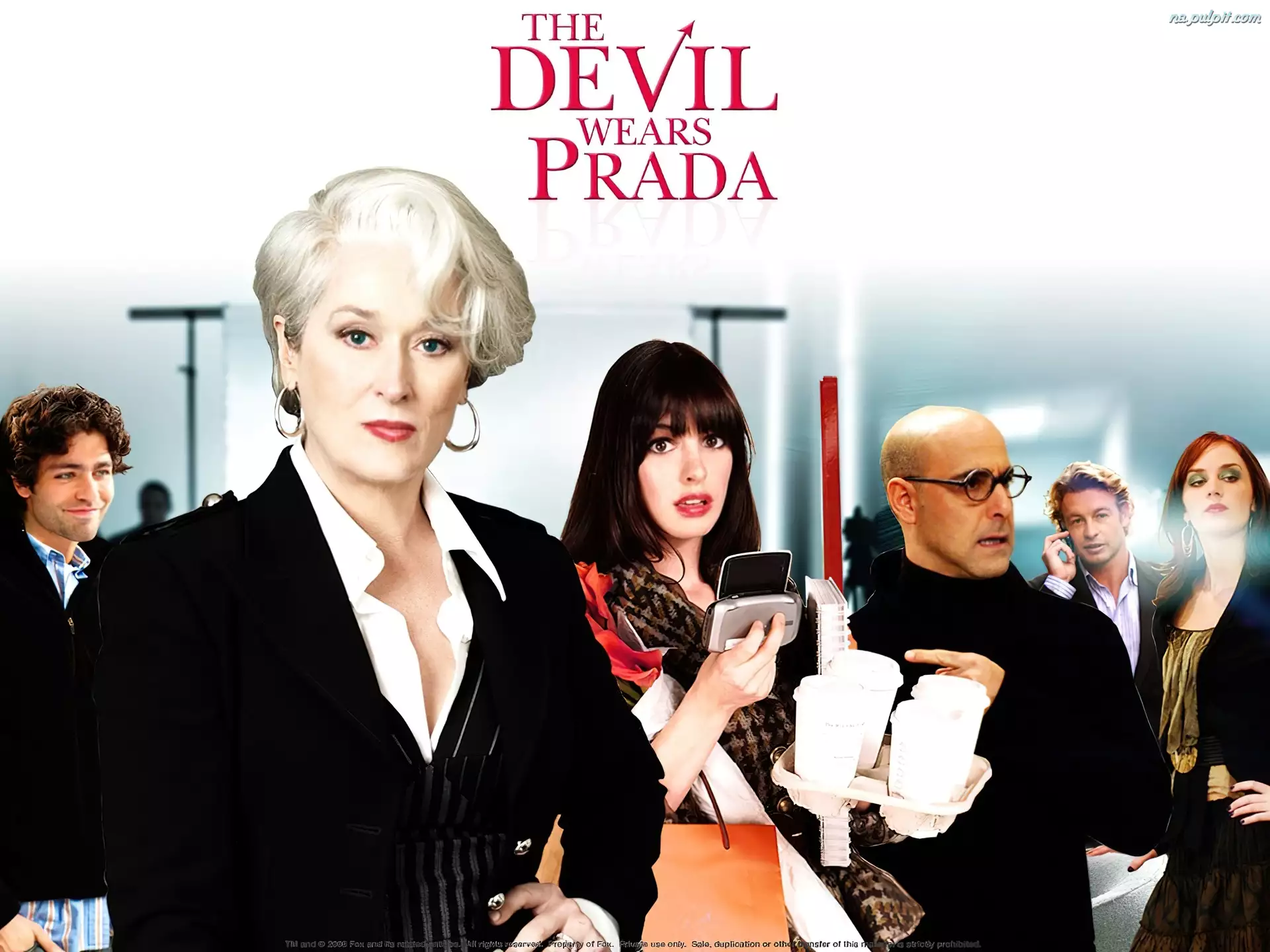 Meryl Streep, Stanley Tucci, Anne Hathaway, Devil Wears Prada, Adrian Grenier