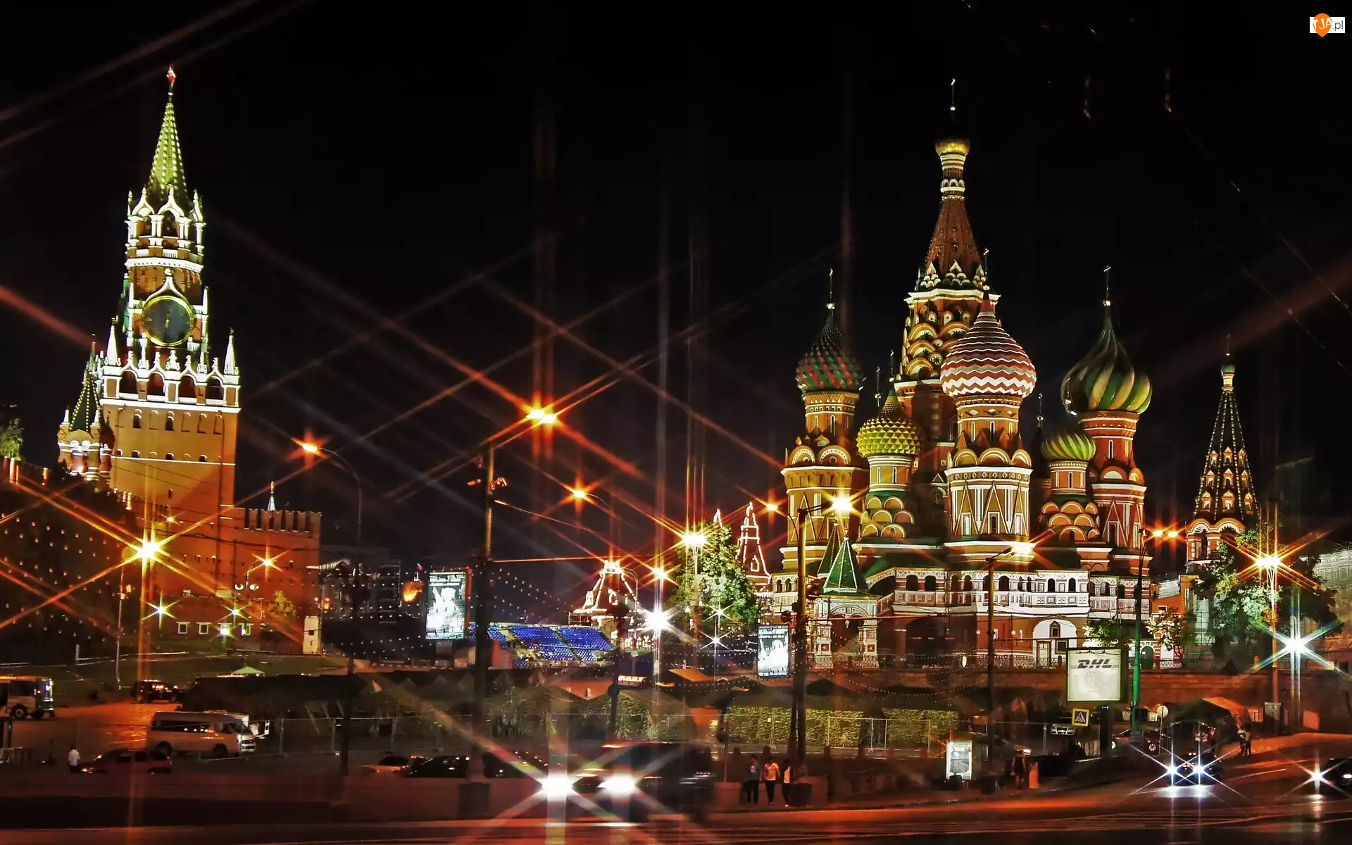 Cerkiew, Rosja, Moskwa, Noc