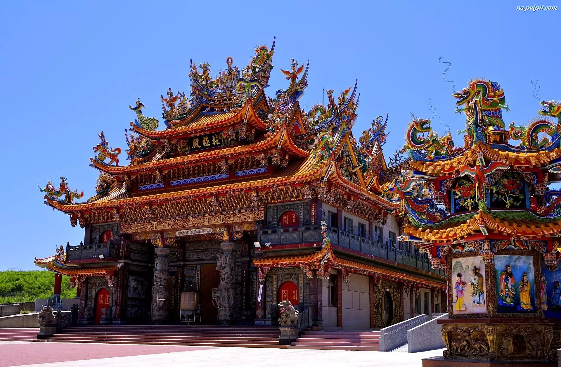 Świątynia, Kolorowa, Buddyjska
