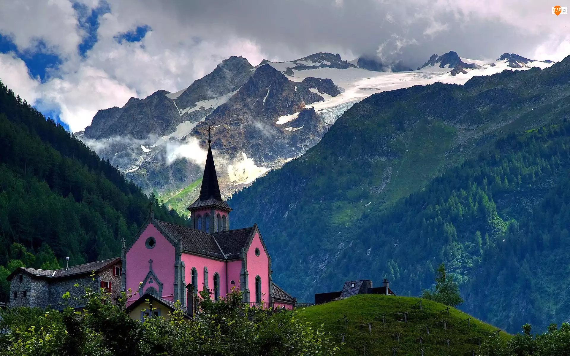 Szwajcaria, Kościół, Góry