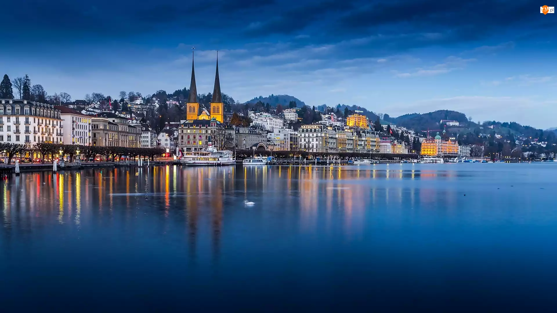 Zdjęcie miasta, Szwajcaria, Lucerna, Jezioro
