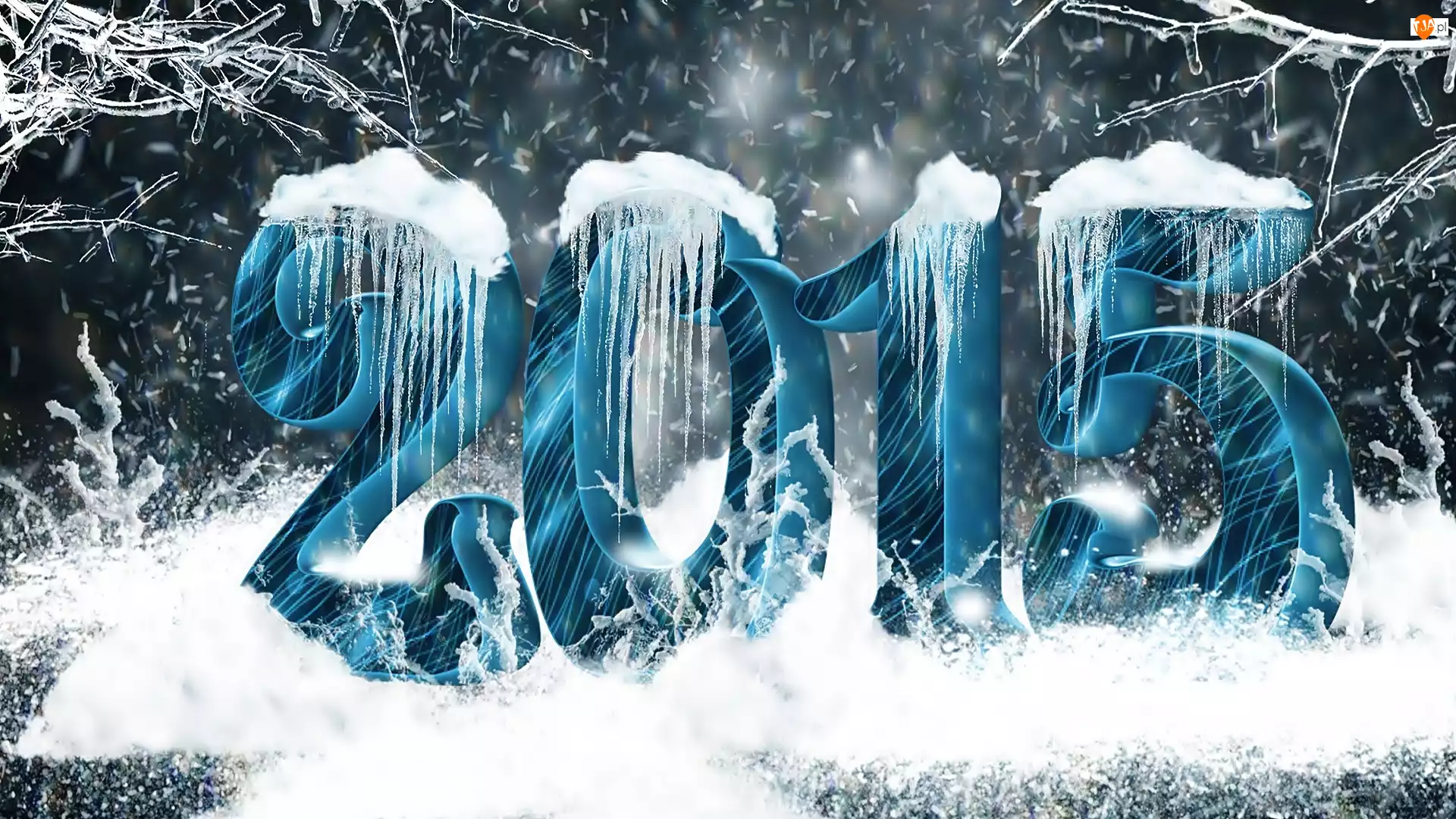 Nowy Rok, Sople, 2015, Śnieg