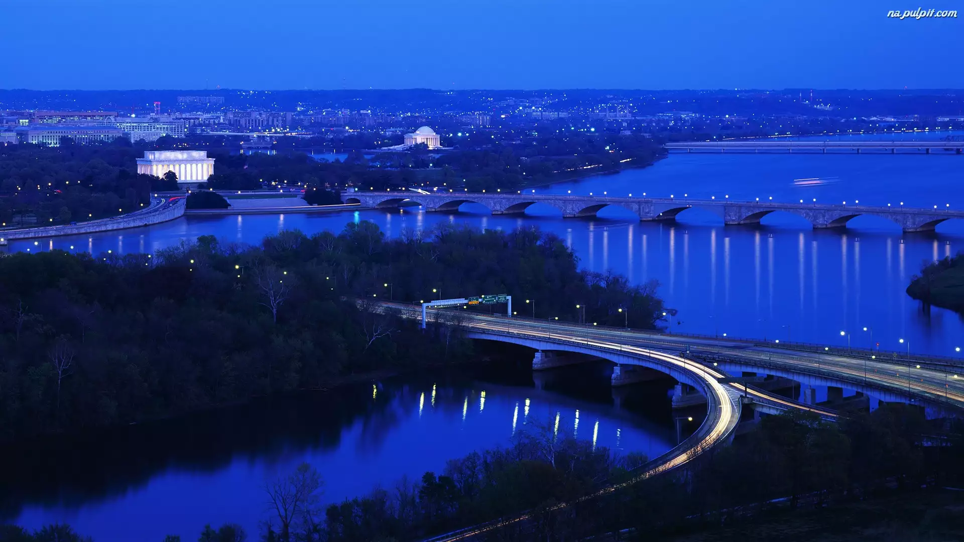 Waszyngton, Mosty, Rzeka, Panorama