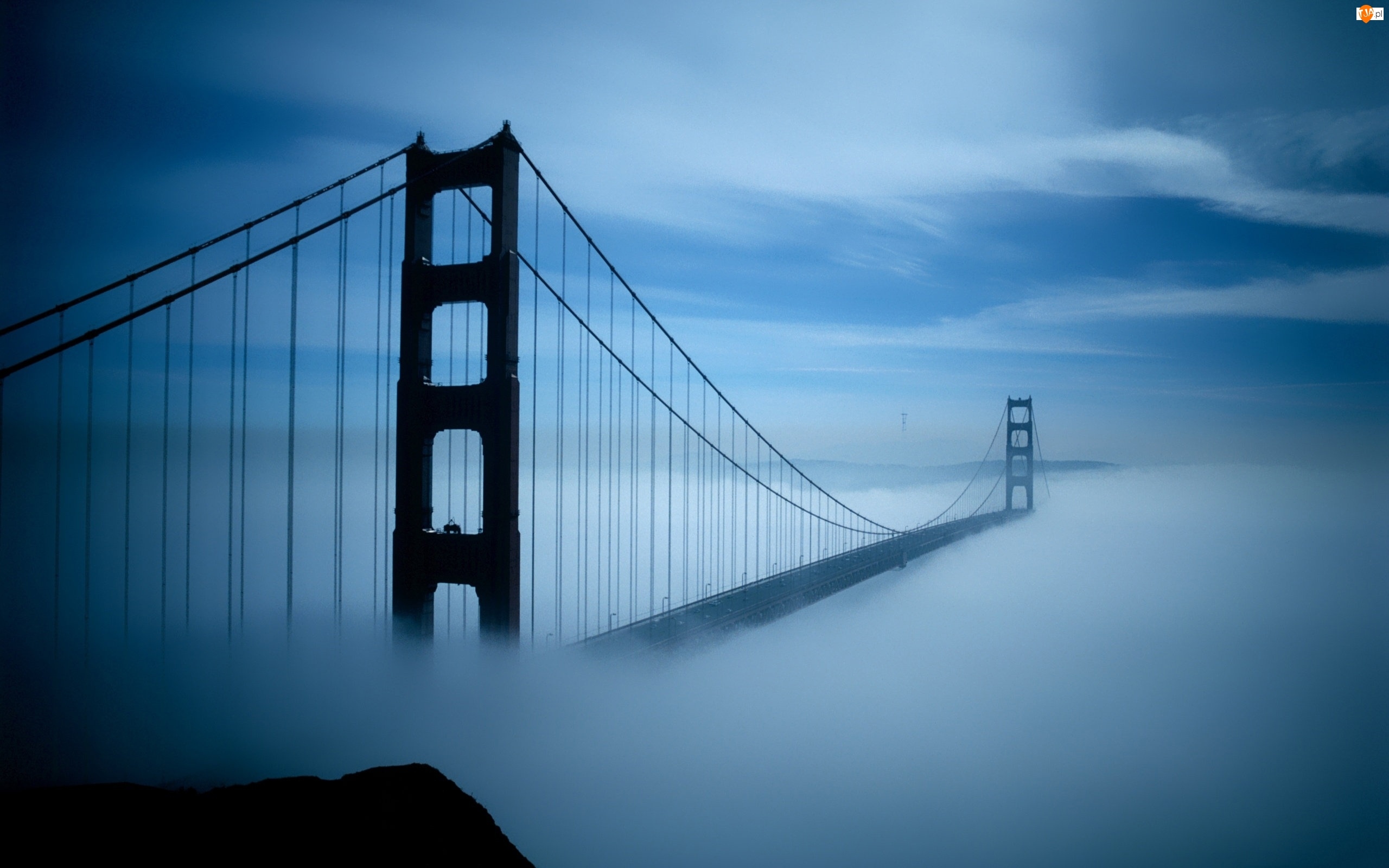 Most, San Fancisco, Golden Gate, Mgła