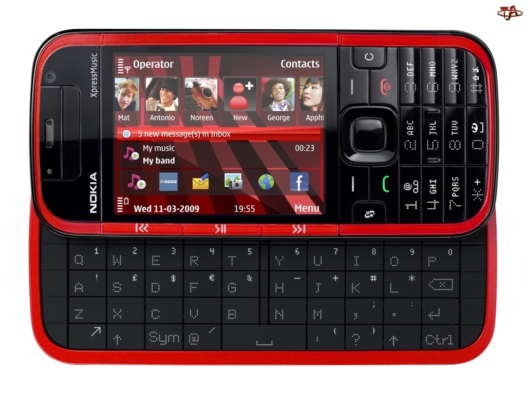 QWERTY, Nokia 5730 XpressMusic, Czerwona