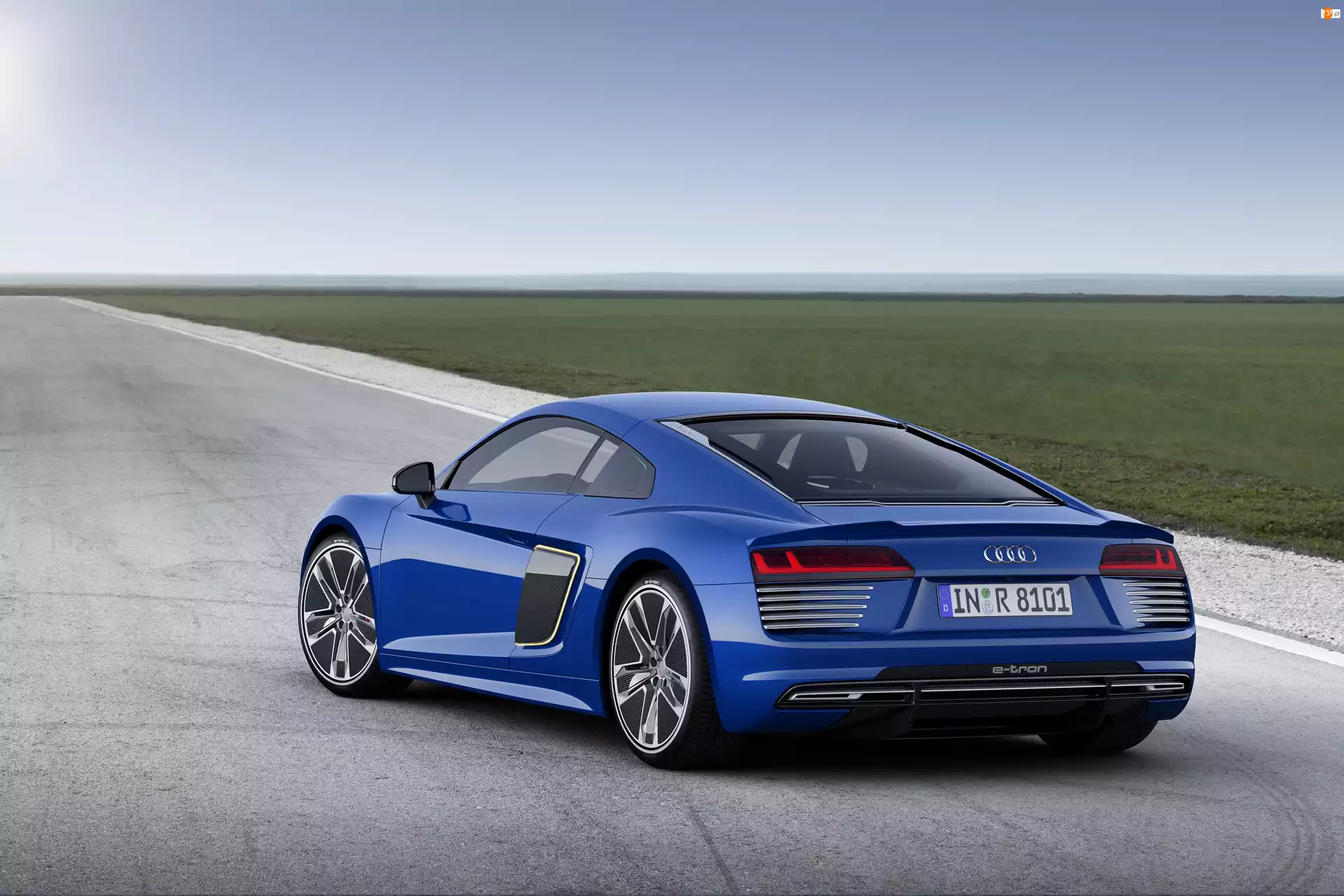 Niebieskie, Tył, Audi, R8