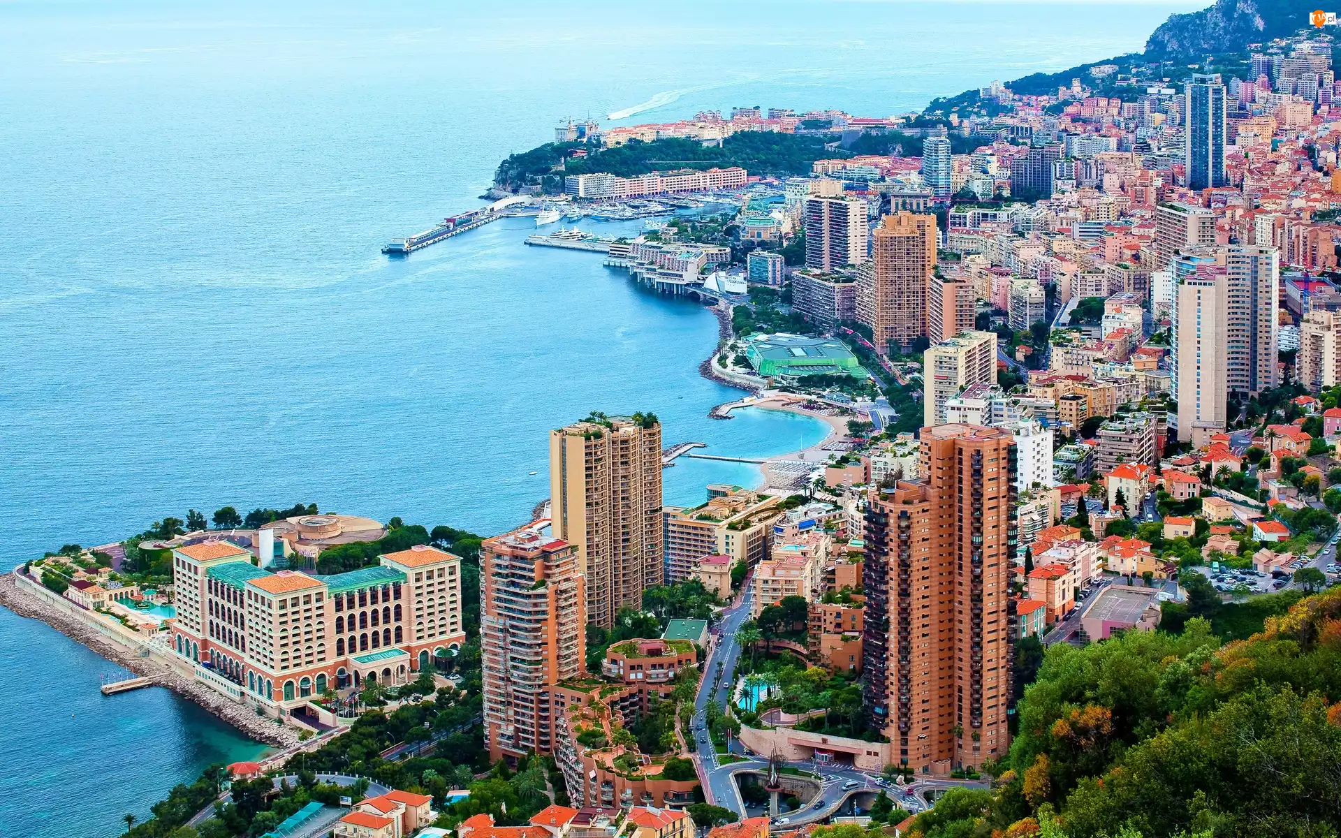 Wybrzeże, Monako, Z Lotu Ptaka