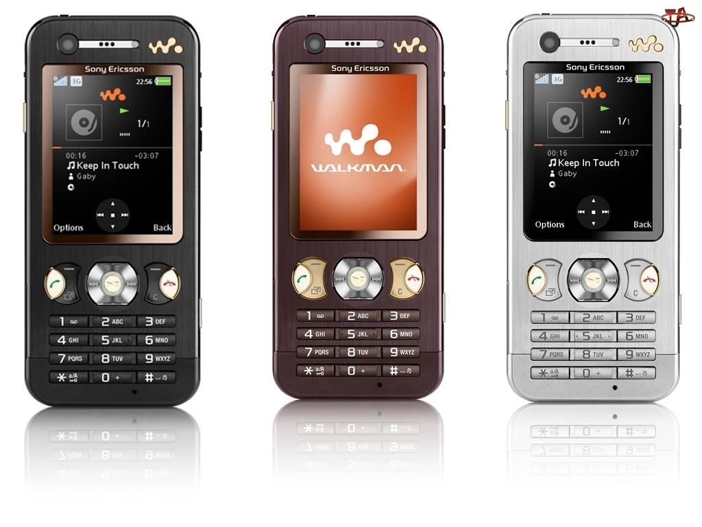 Sony Ericsson W880i, Srebrny, Czarny, Brązowy