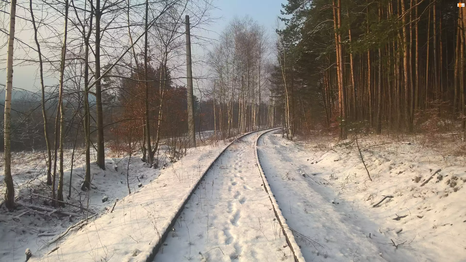 Opuszczona linia kolejowa, Zima
