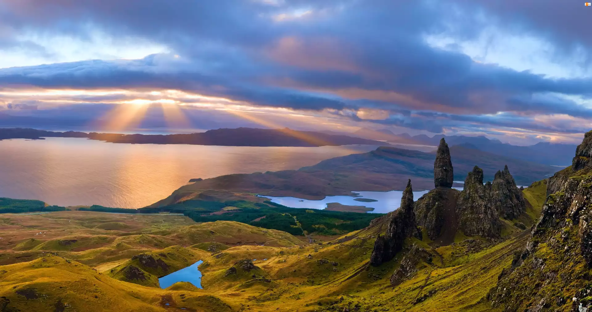 Szkocja, Staw, Góry, Jezioro