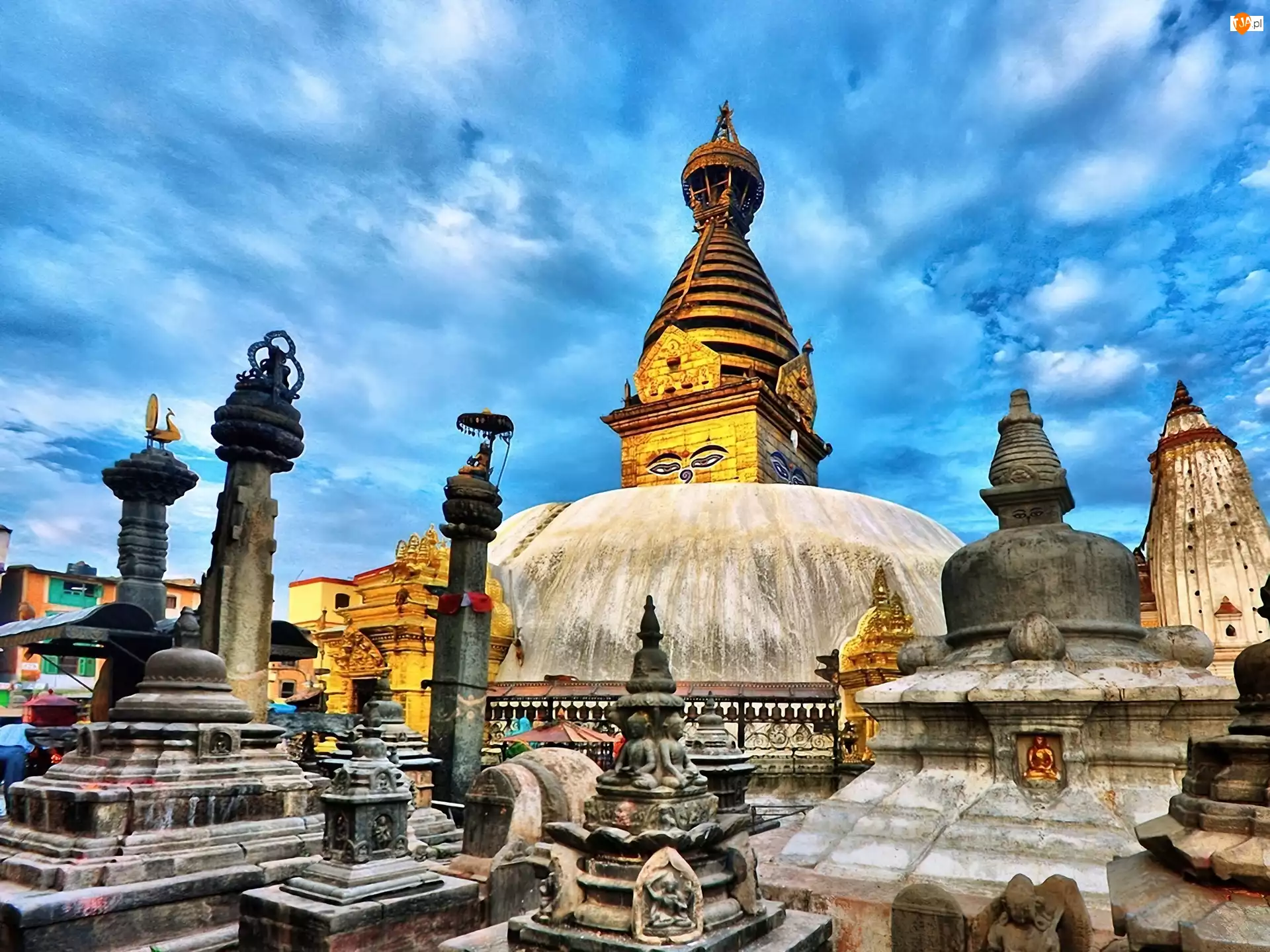 Nepal, Ruiny, Katmandu, Pagoda