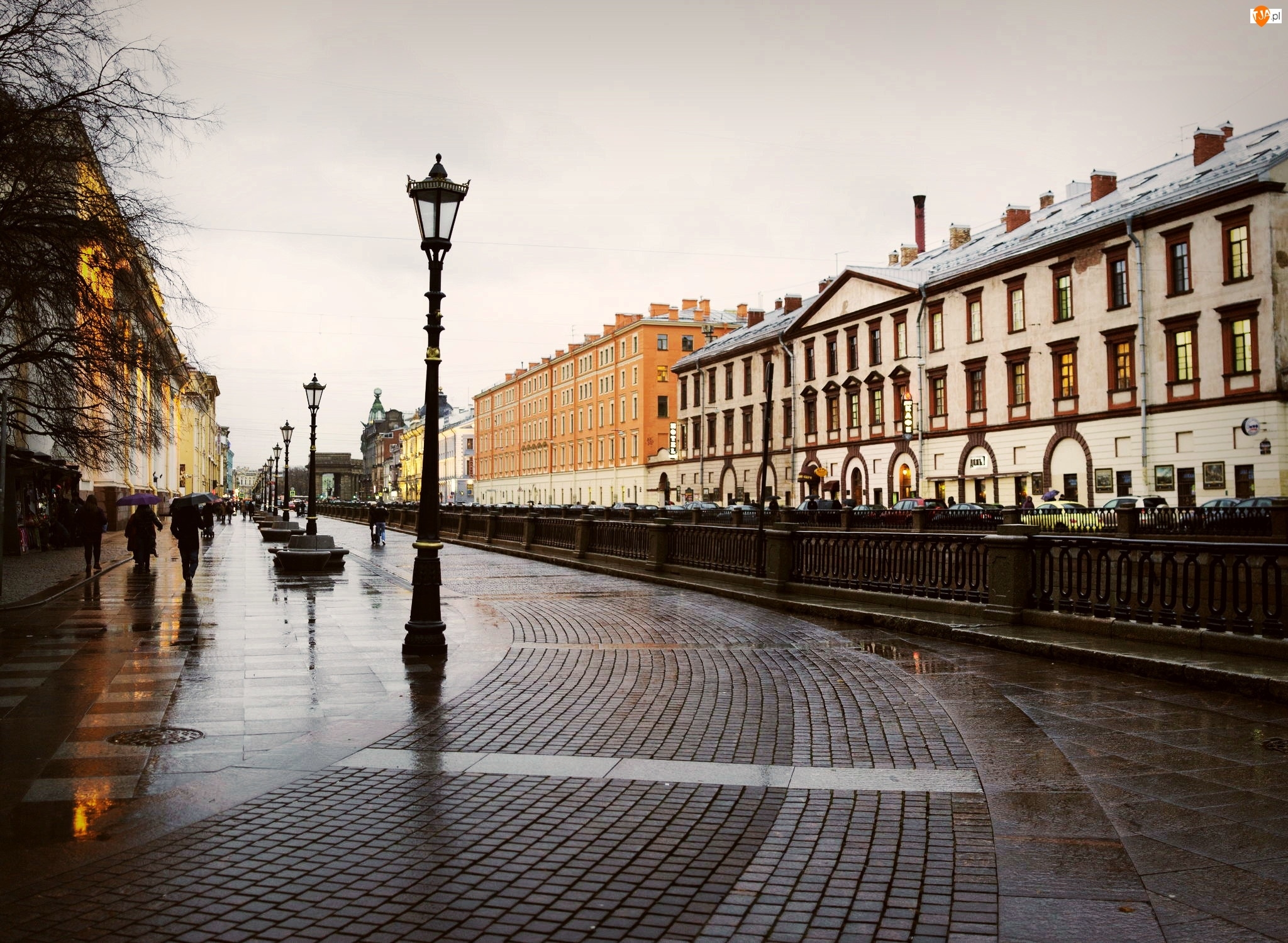 St Petersburg, Zachmurzenie, Rosja, Ulica
