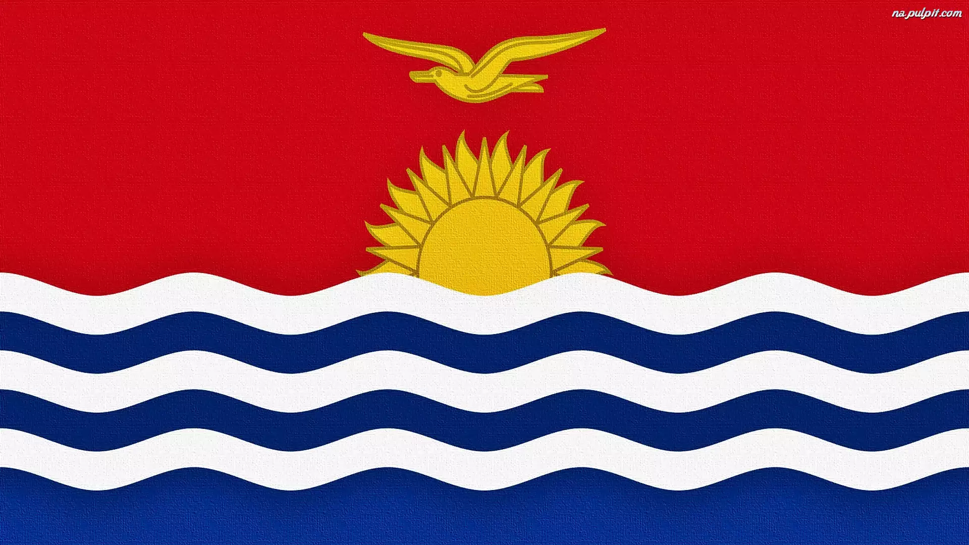 Państwo, Ocean, Flaga, Spokojny, Kiribati, Wyspiarskie