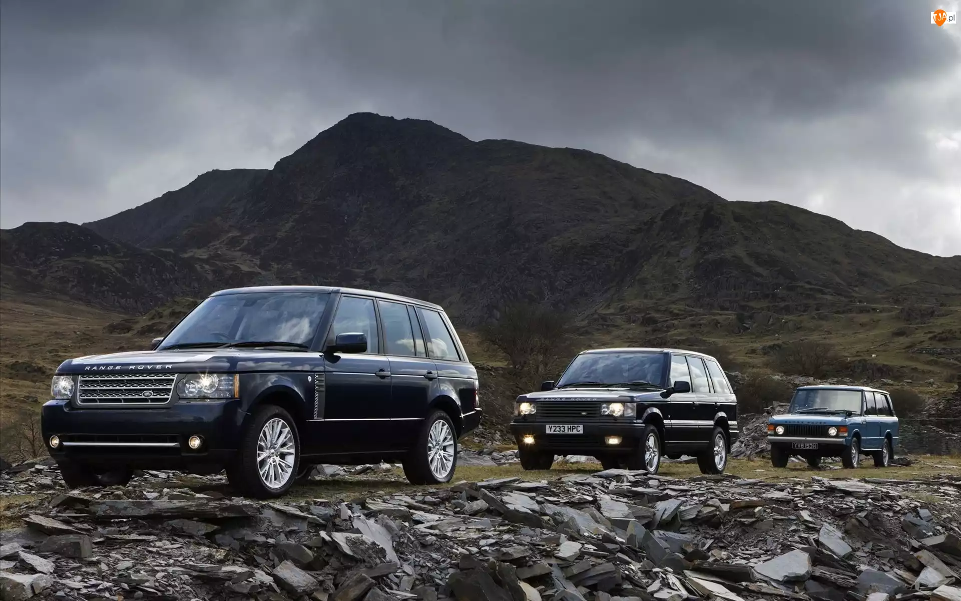 Samochody, Wyprawa, Range Rover, Góry