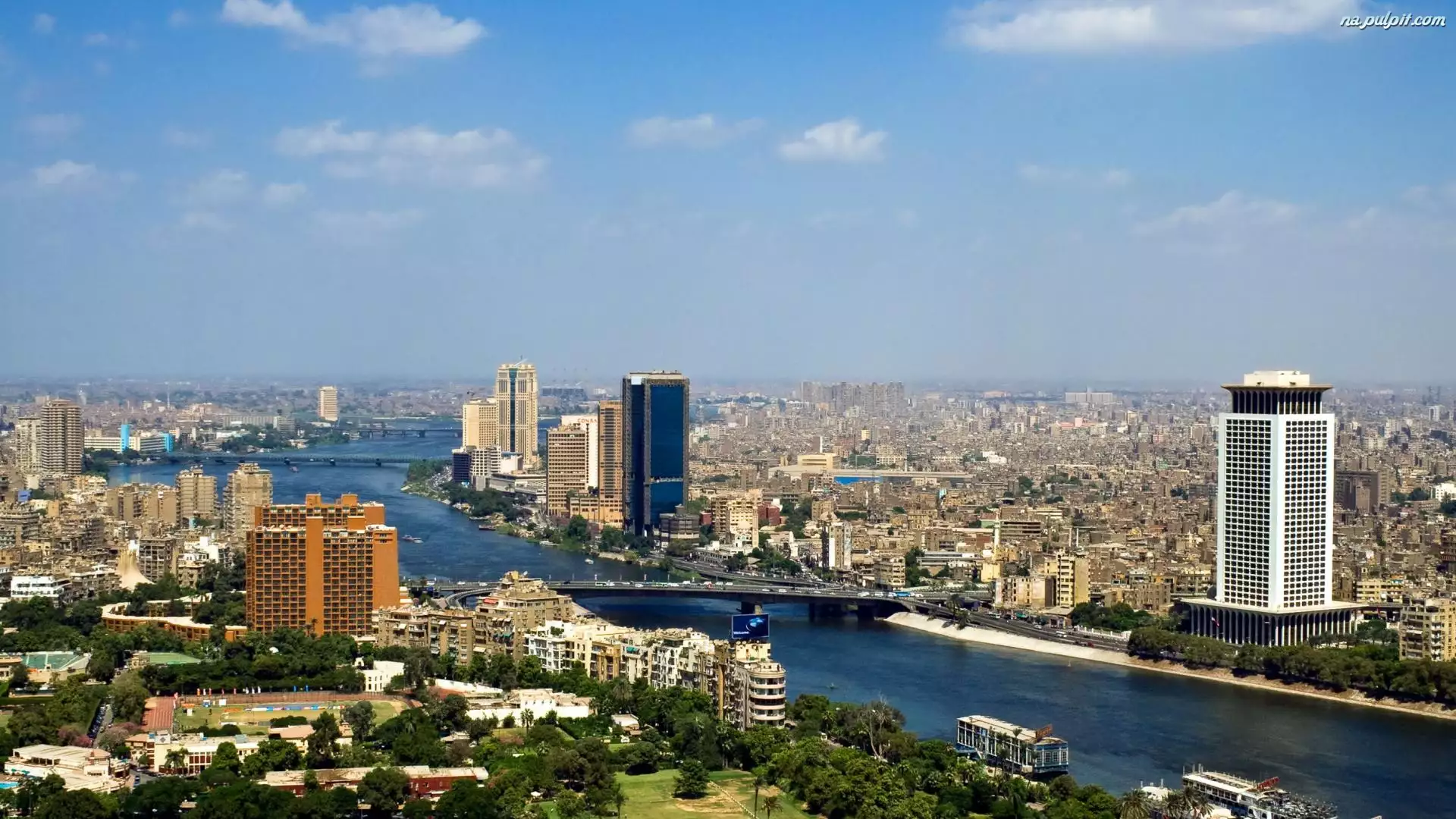 Rzeka, Egipt, Kair, Miasto
