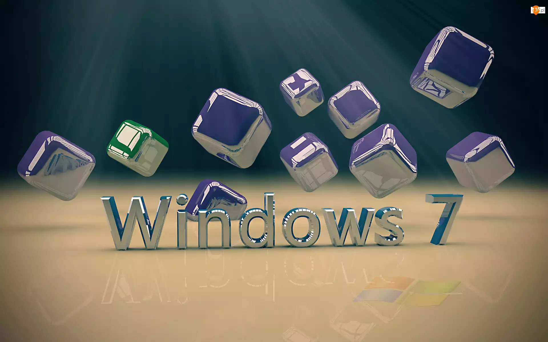 Sześciany, Windows 7, 3D