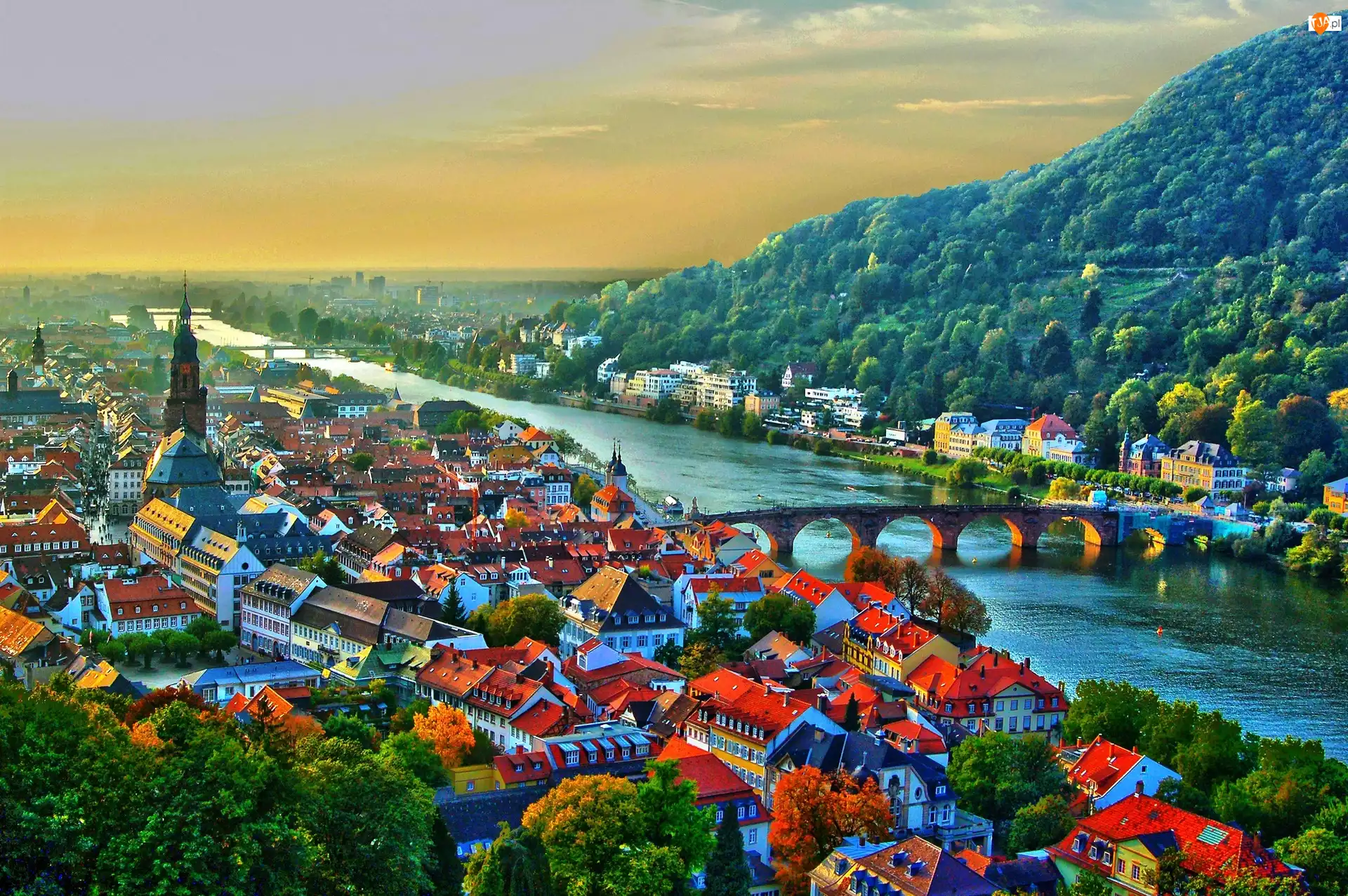 Panorama, Heidelberg, Niemcy