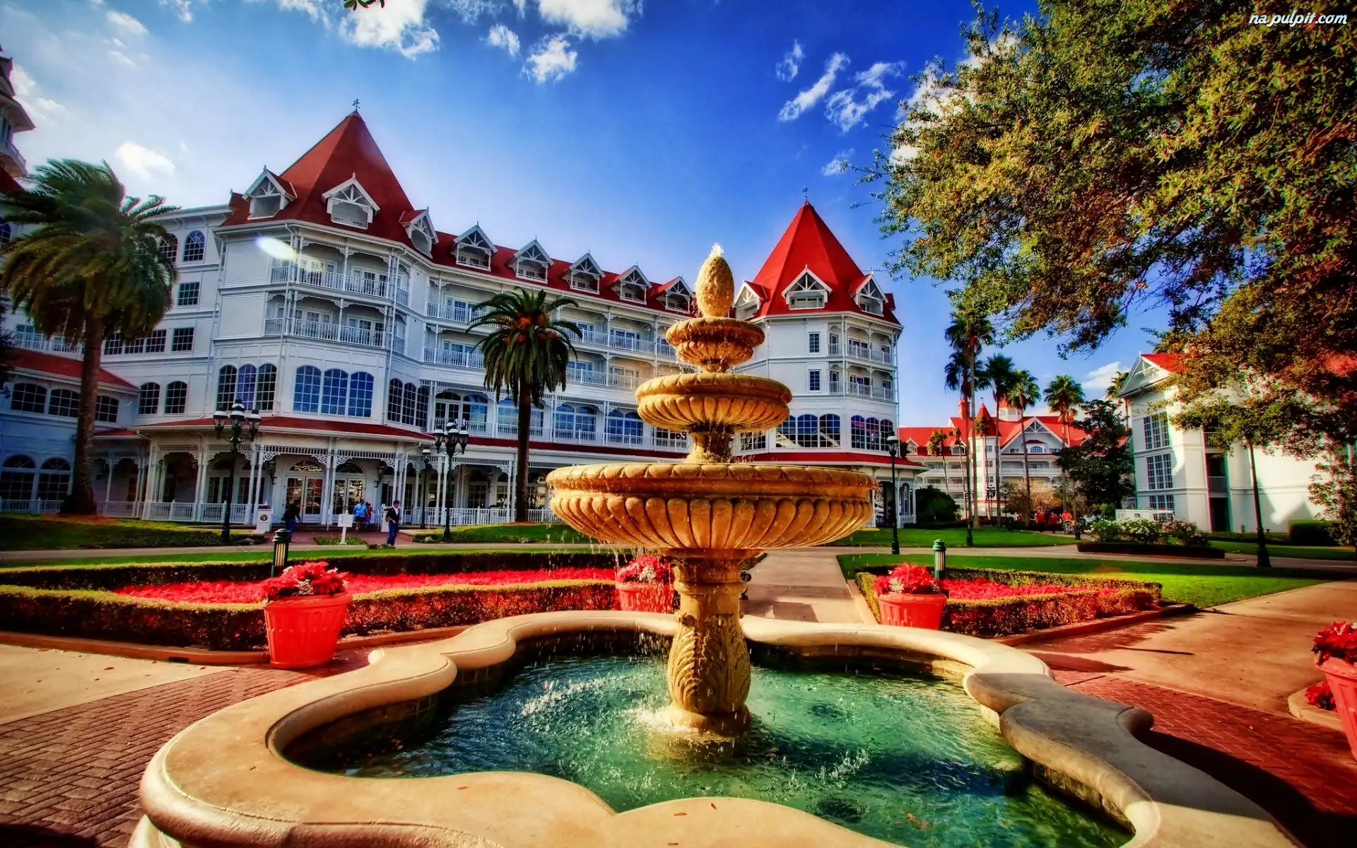 Hotel Disney Grand Floridian, USA, Ogród, Fontanna