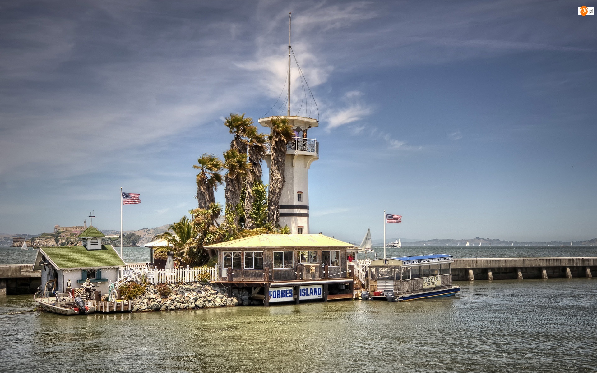 Island, Forbes, Morze, Restauracja, San Francisco, Molo