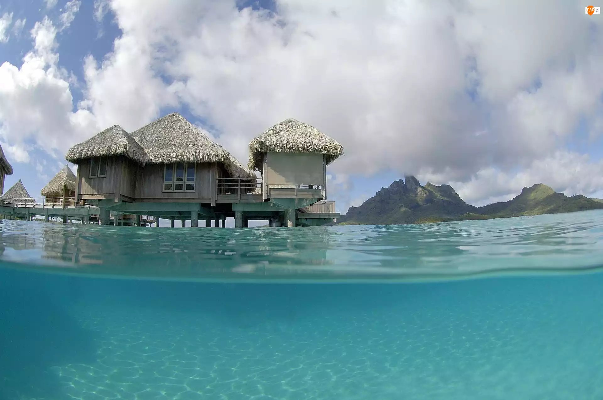 Domki, Bora Bora, Na, Wodzie