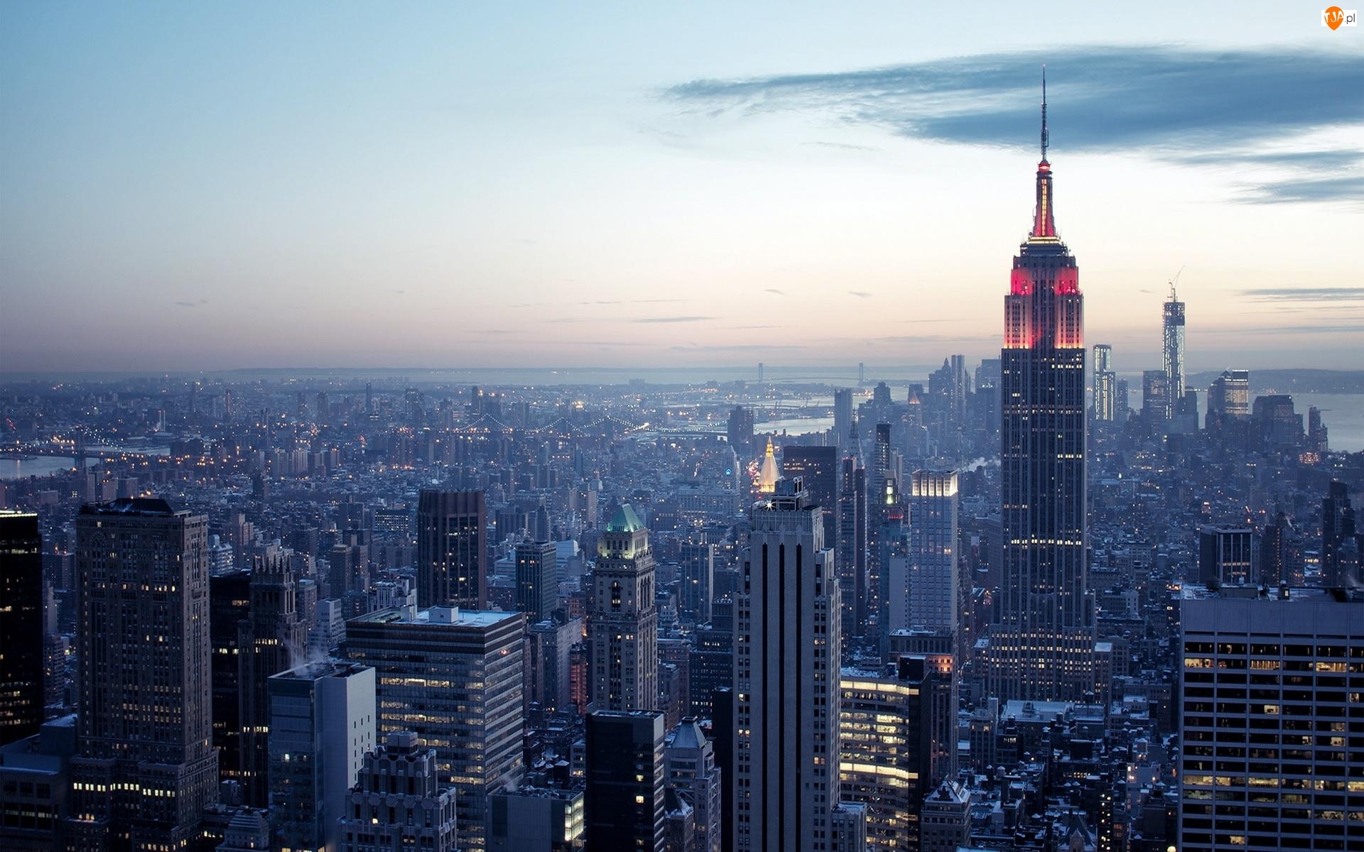 Nowy Jork, Empire State Building, Drapacze Chmur, Stany Zjednoczone
