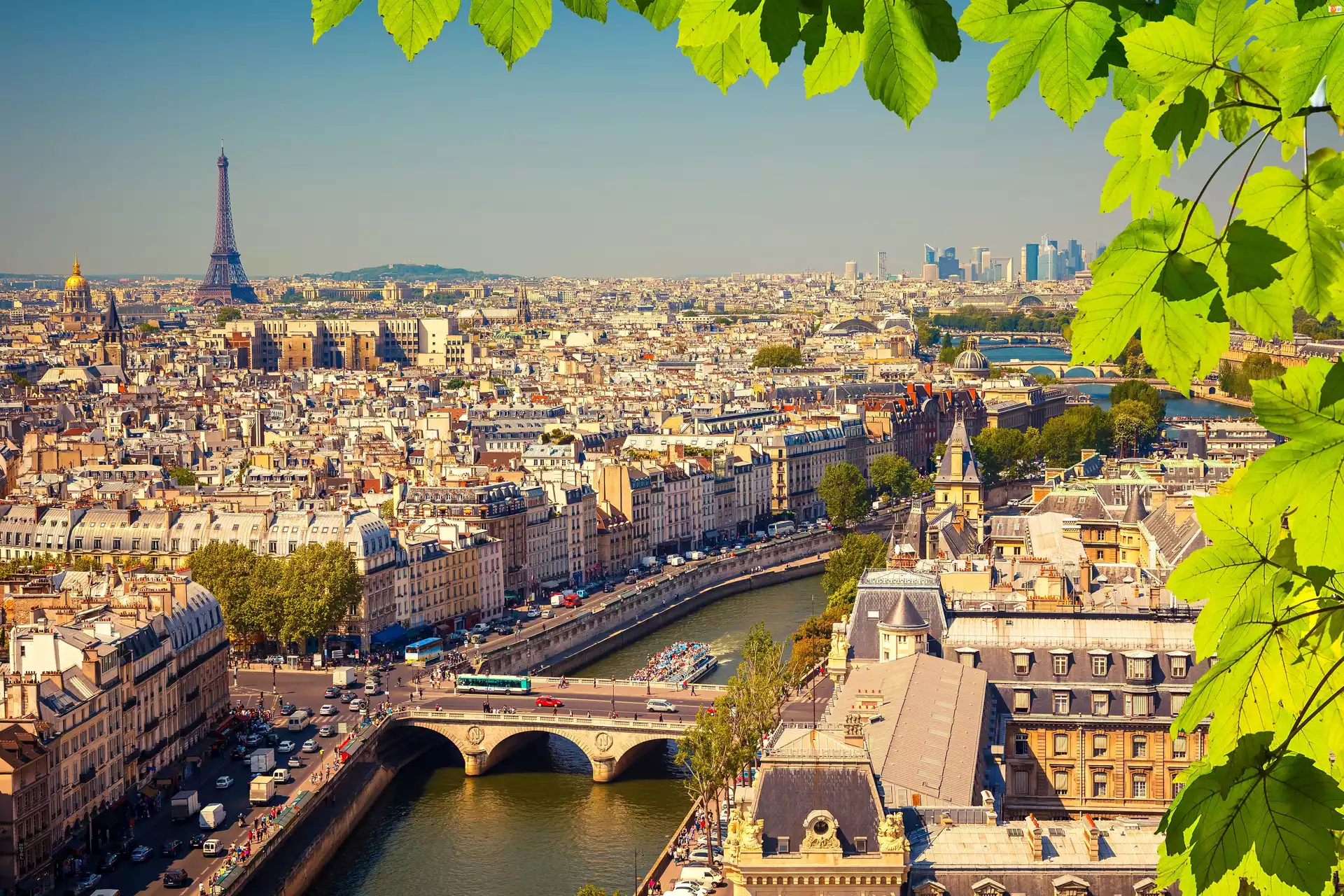 Rzeka, Miasto, Paryż, Wieża Eiffla