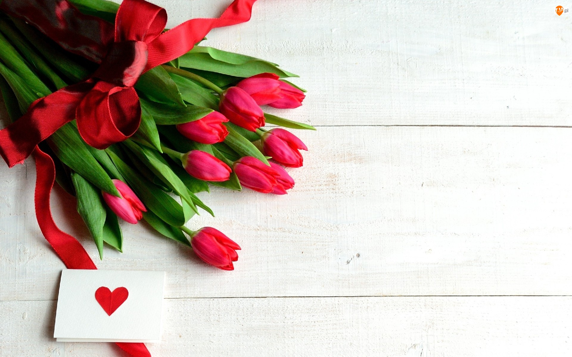Bukiet Kwiatów, Czerwone, Tulipany