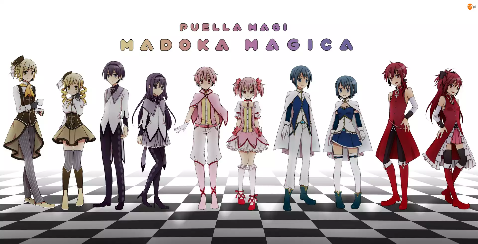 Tomoe Mami, Mahou Shoujo Madoka Magica, Kaname Madoka, Sakura Kyouko, Akemi Homura, Miki Sayaka