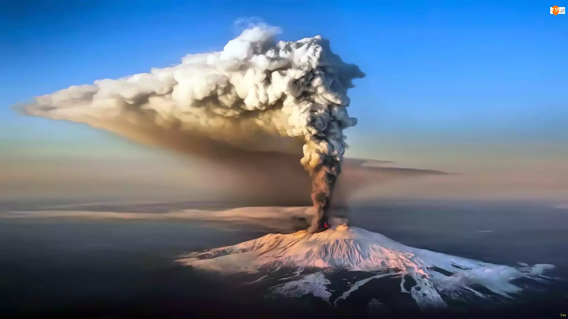 Dym, Wulkan, Erupcja