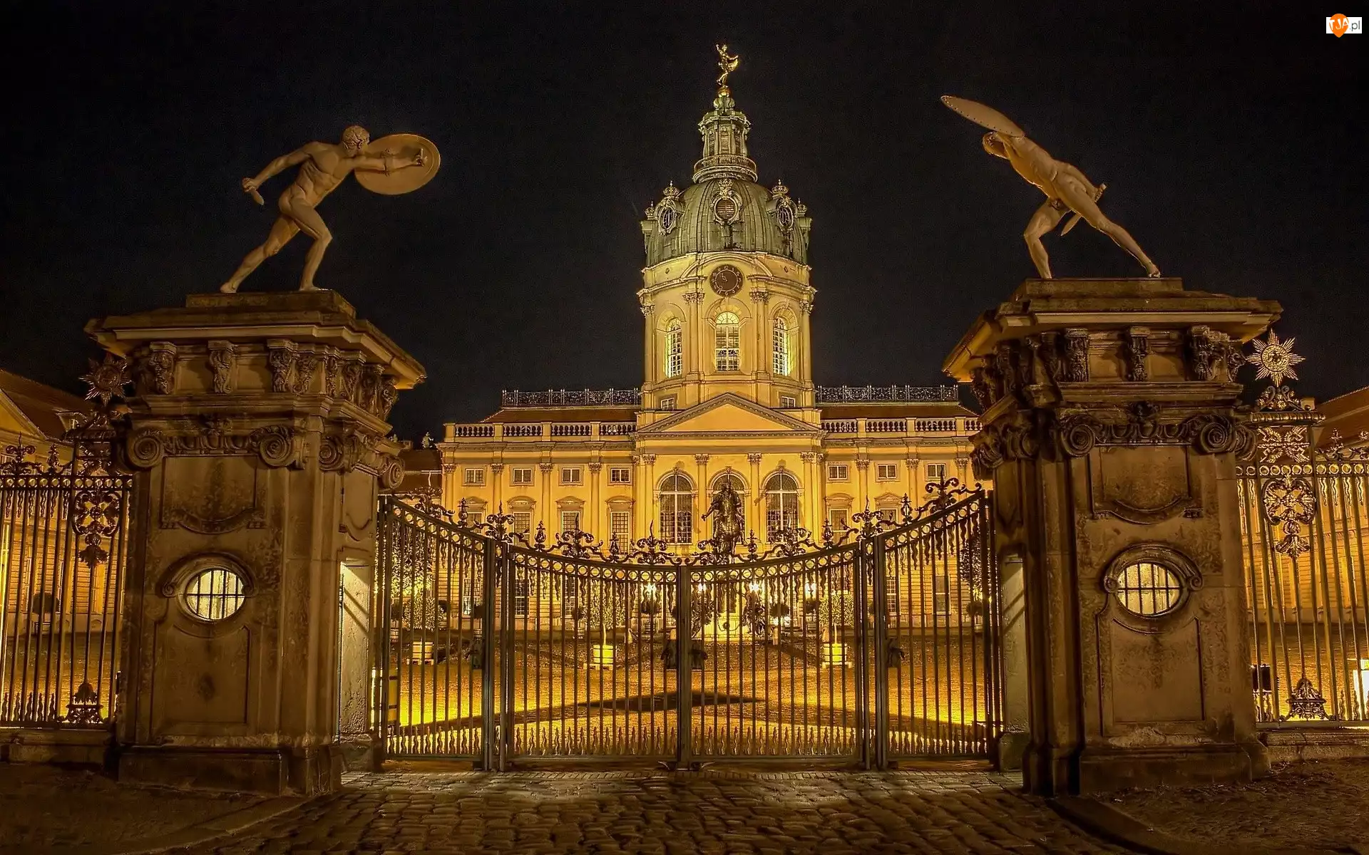Pałac, Nocą, Charlottenburg, Berlin