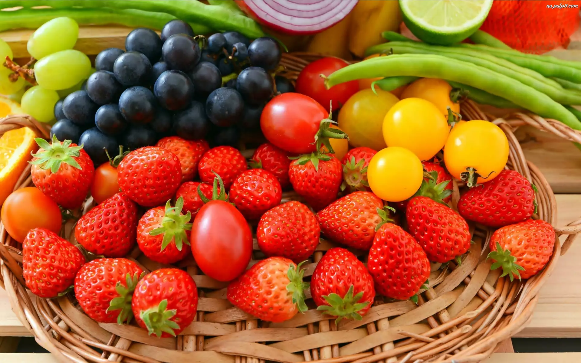 Koszyk, Owoce, Warzywa