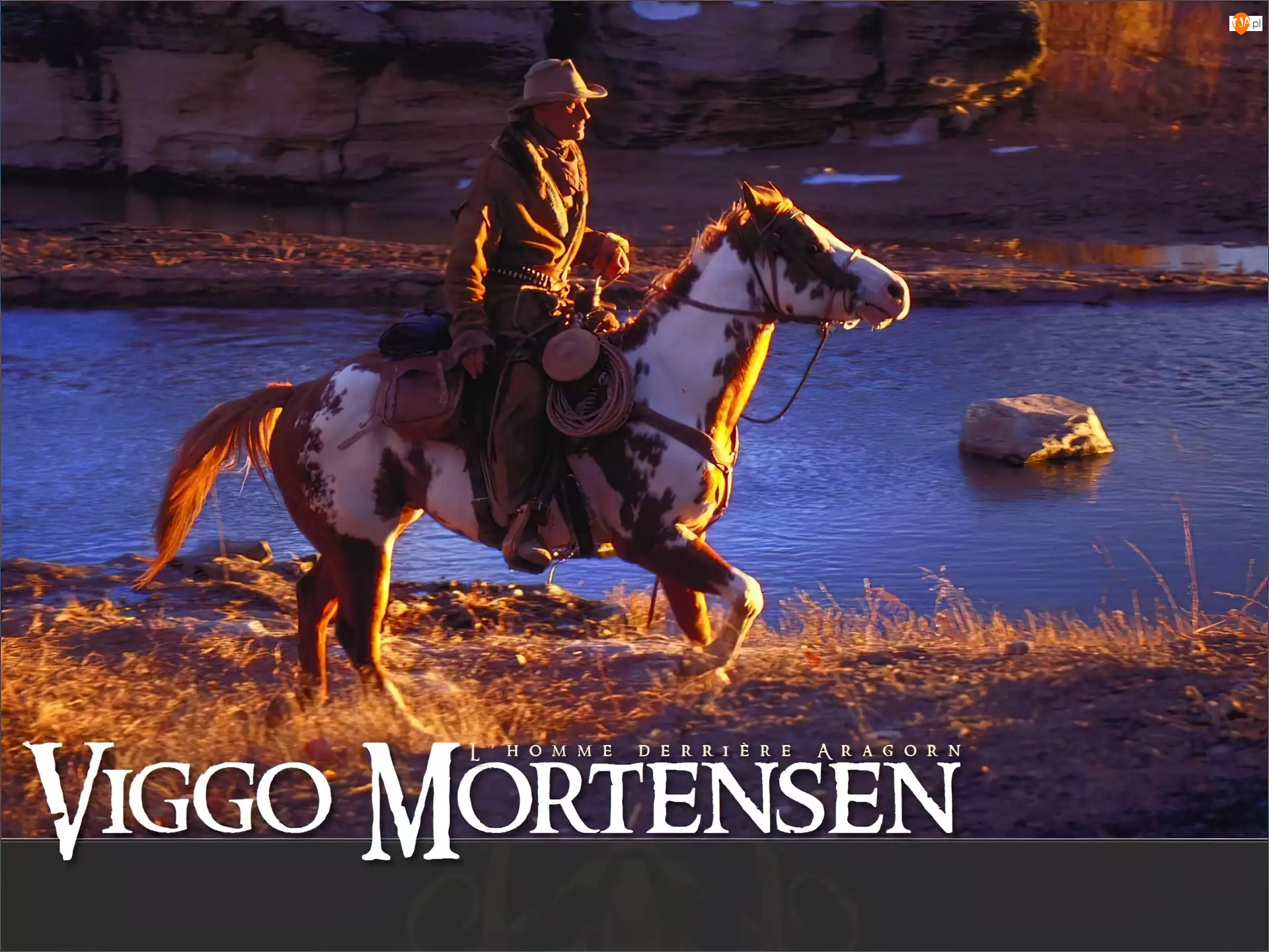 woda, Viggo Mortensen, koń
