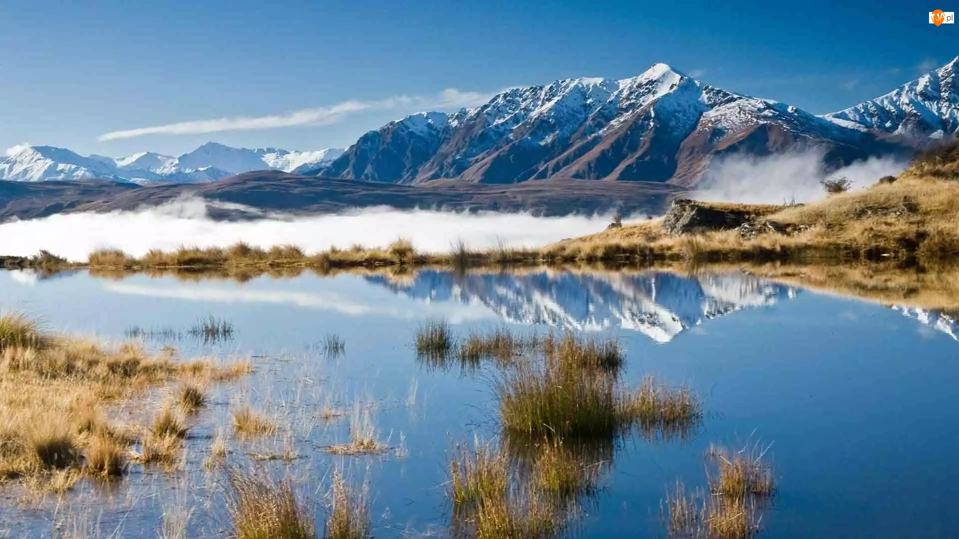 Nowa Zelandia, Jezioro, Góry, Śnieg