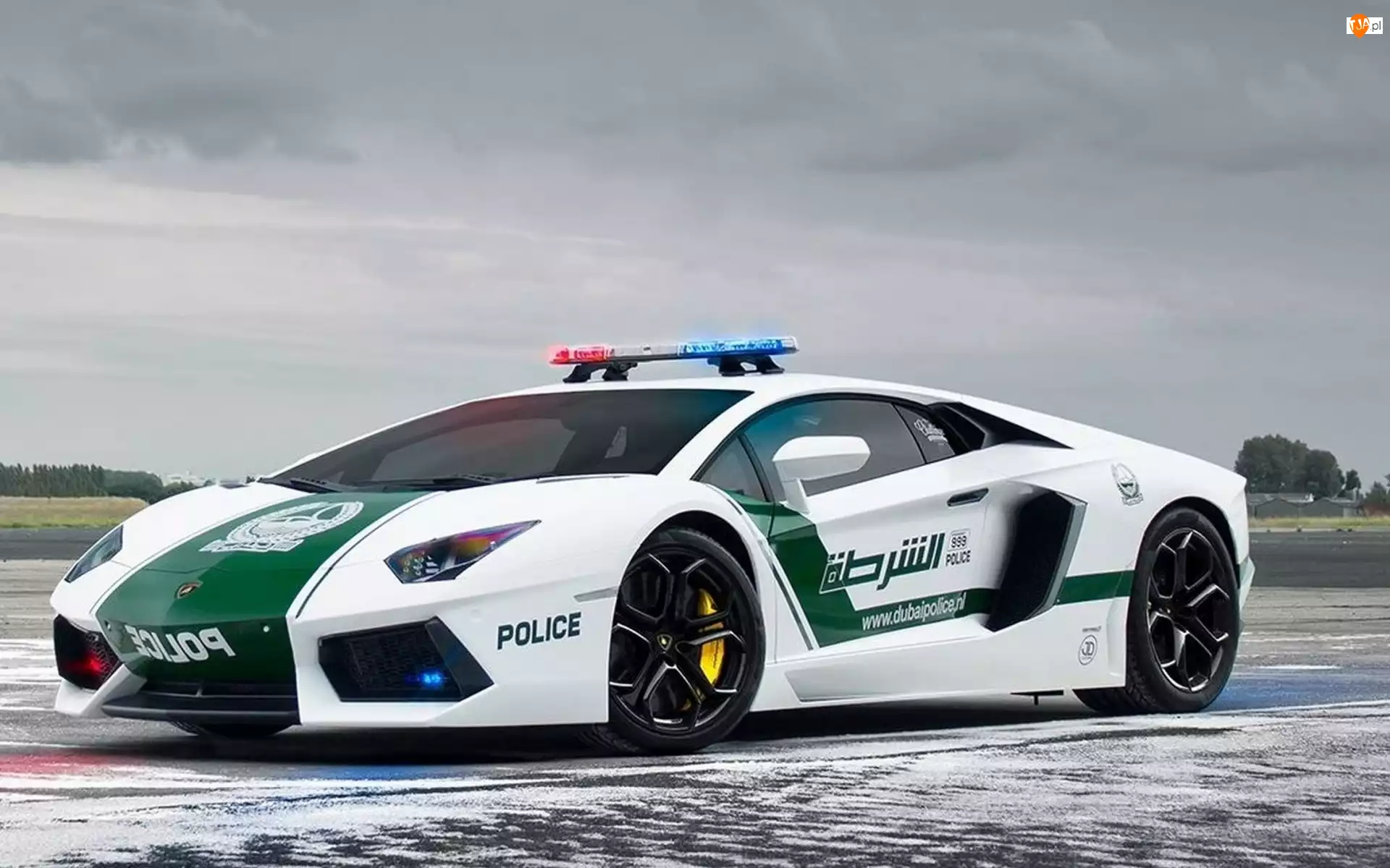 Lamborghini, Policyjny, Droga, Samochód