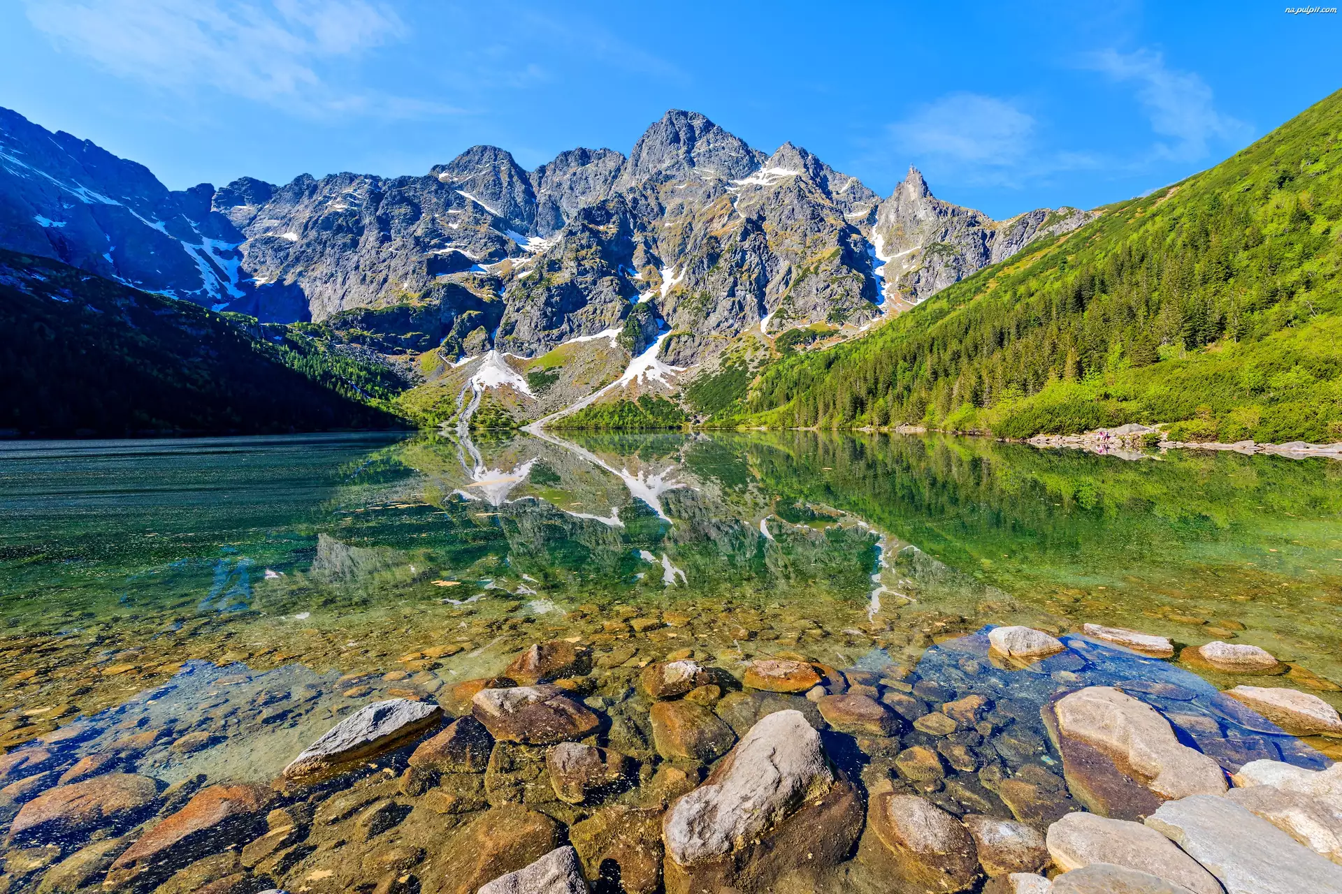 Kamienie, Tatry, Morskie Oko