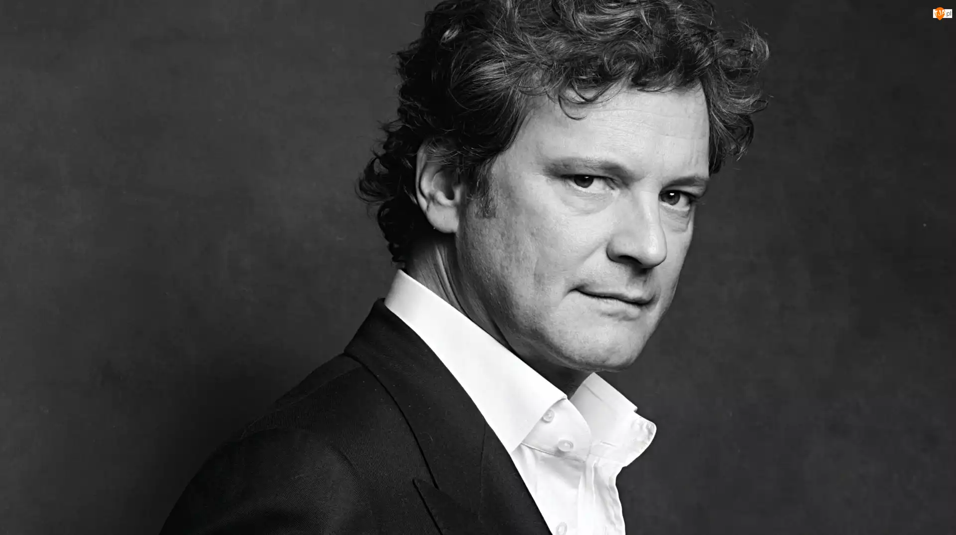 Colin Firth, czarno-białe, aktor, mężczyzna