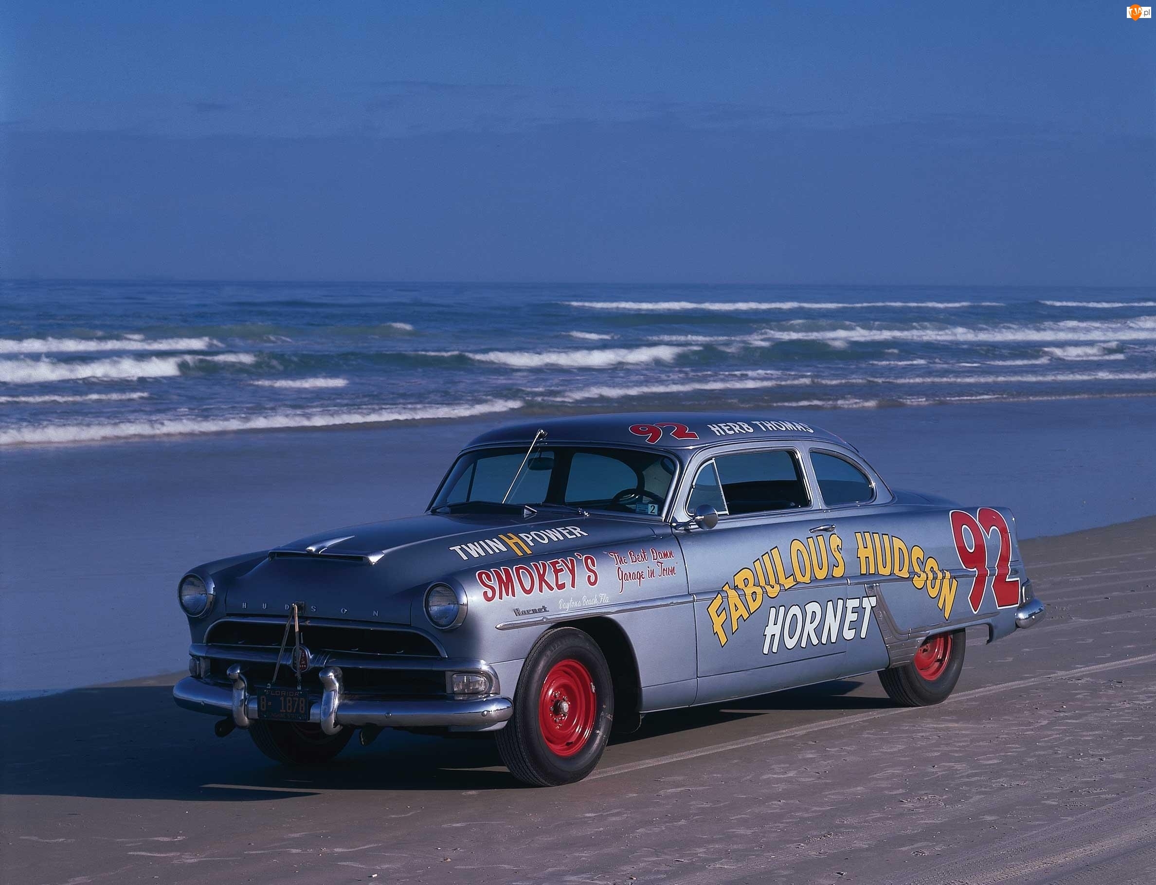 Hornet, Morze, Zabytkowy, Plaża, Hudson, 1954