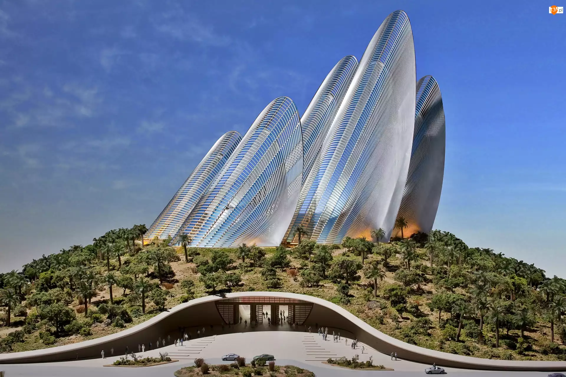 Wzgórze, Abu Dhabi, Muzeum, Narodowe, Zayed