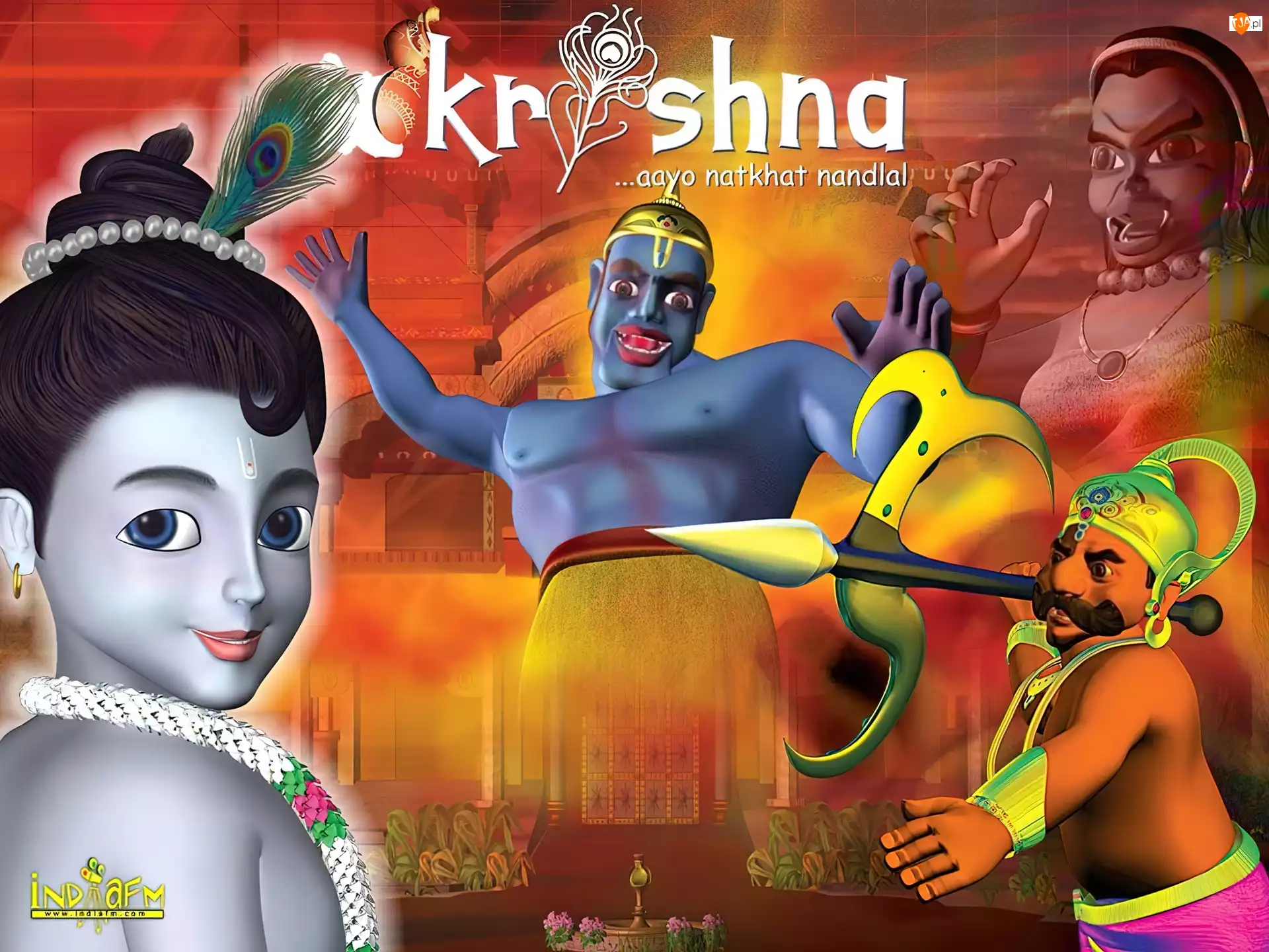 postacie, Krishna, bajka
