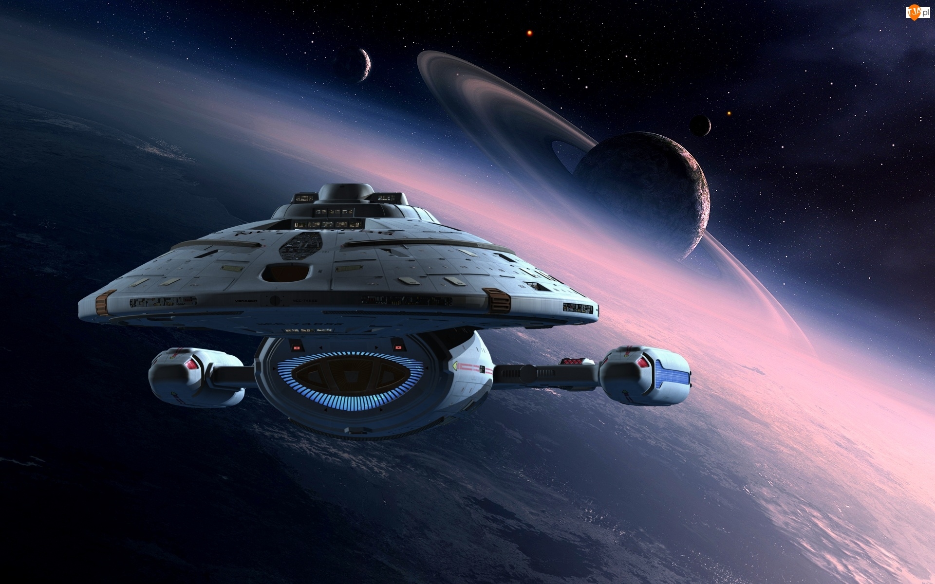 Kosmiczny Star Trek, StarTrek, Voyager, Statek