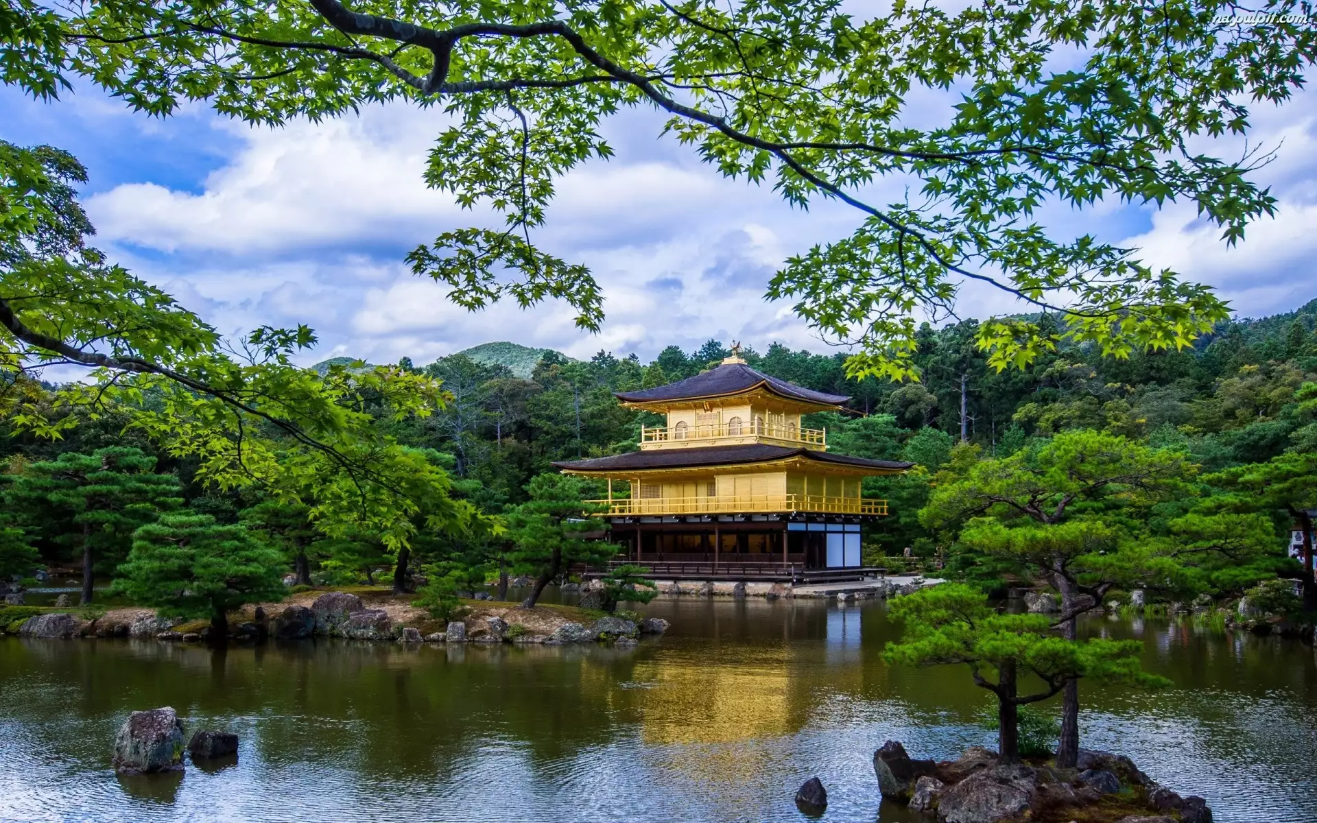 Staw, Złoty, Kioto, Pawilon, Japonia
