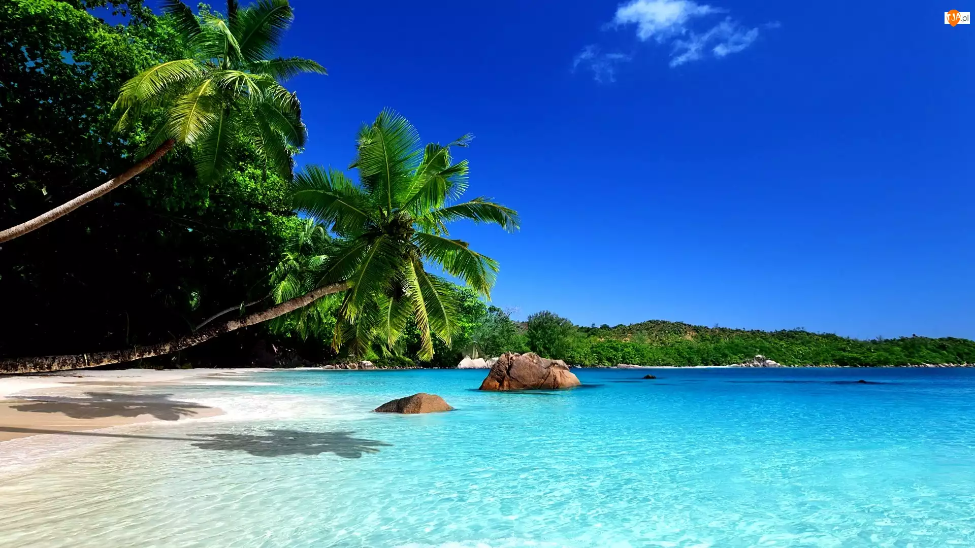 Ocean, Tropiki, Plaża, Wyspa