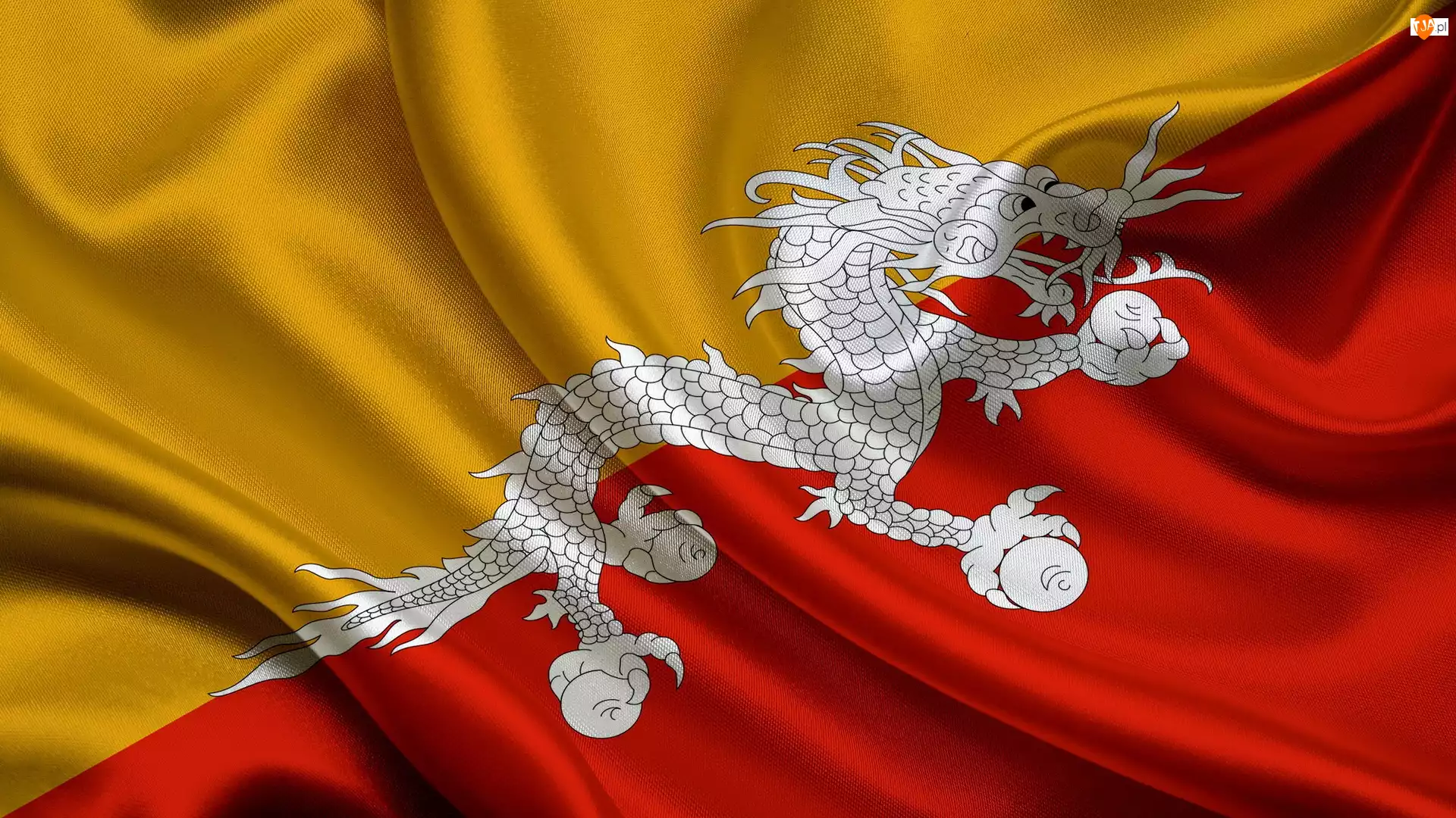Flaga, Państwo, Bhutan