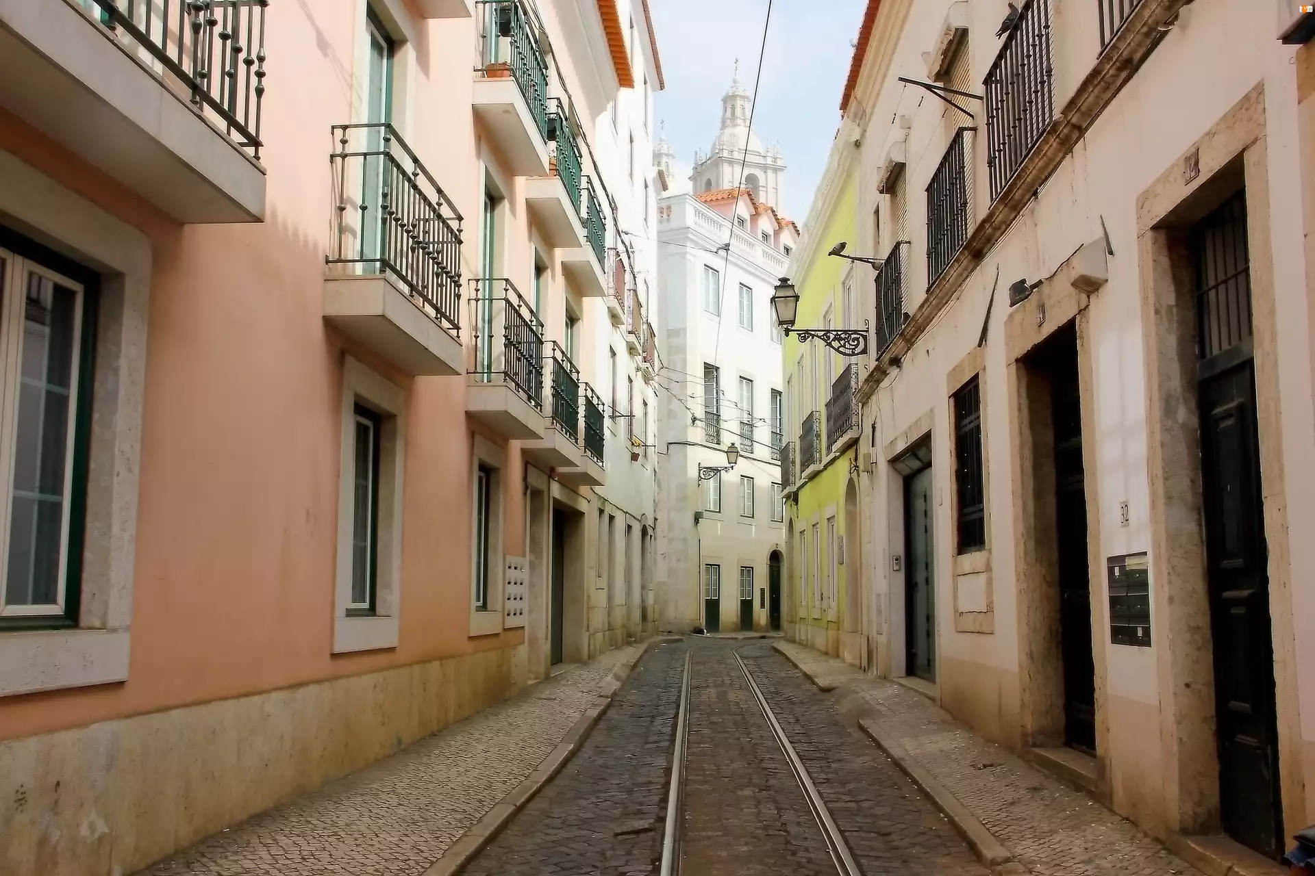 Uliczka, Lizbona, Portugalia
