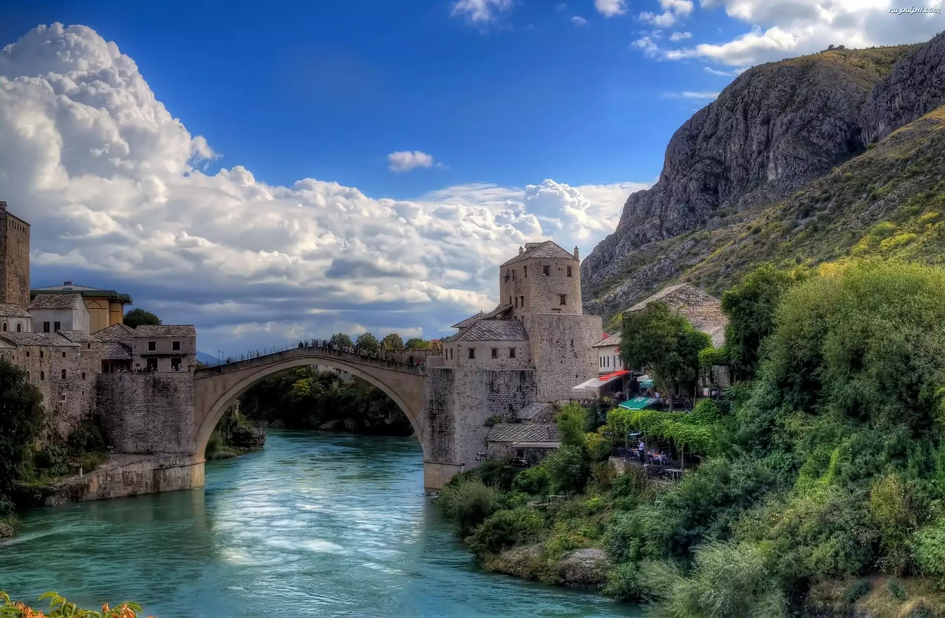 Góry, Mostar, Rzeka, Most