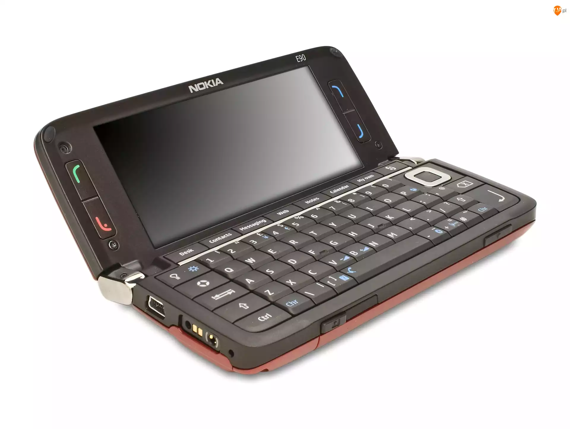 Otwarta, Nokia E90, Czarna, Czerwona