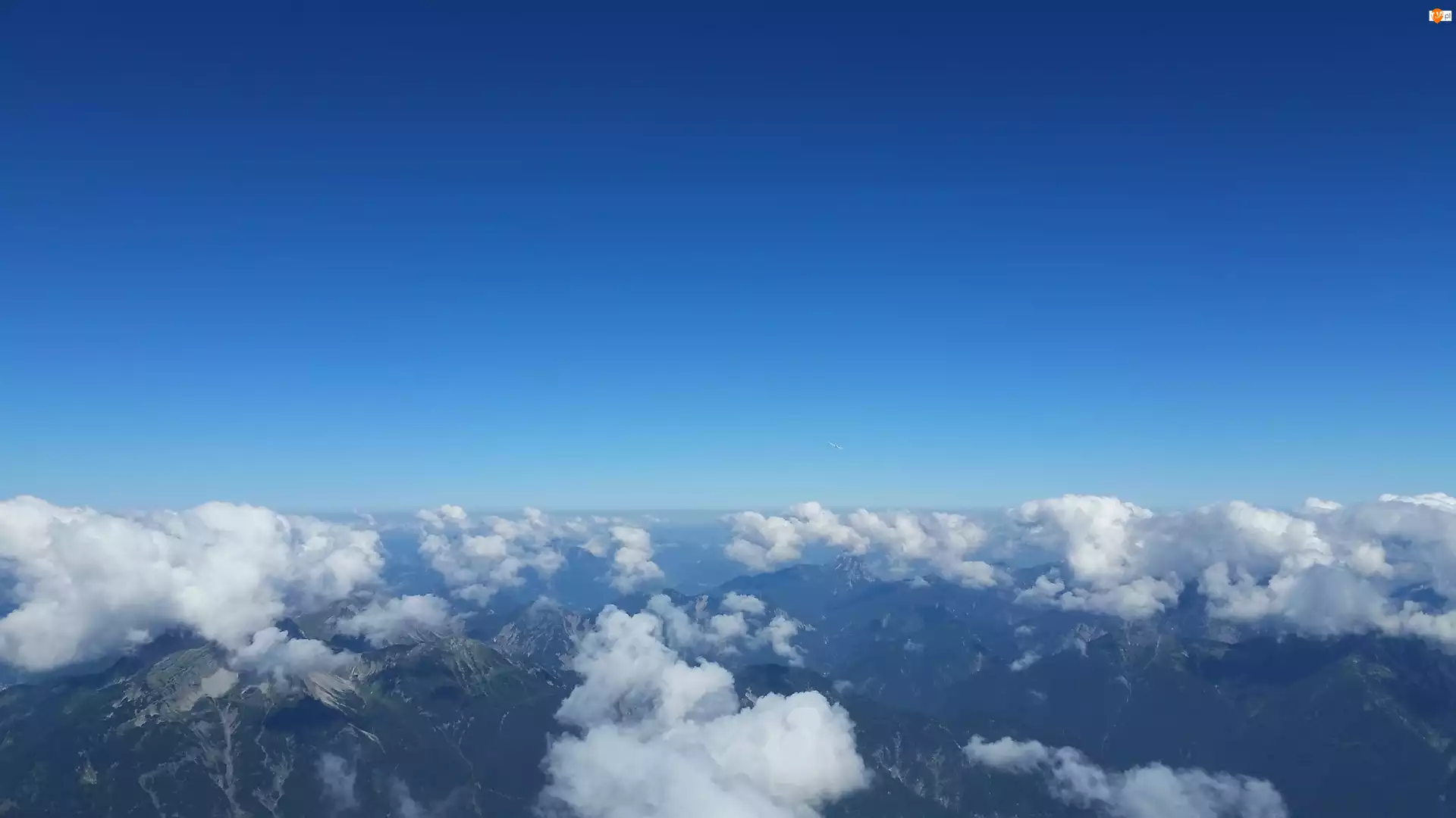 Góry, Chmura, Alpy, Niebo
