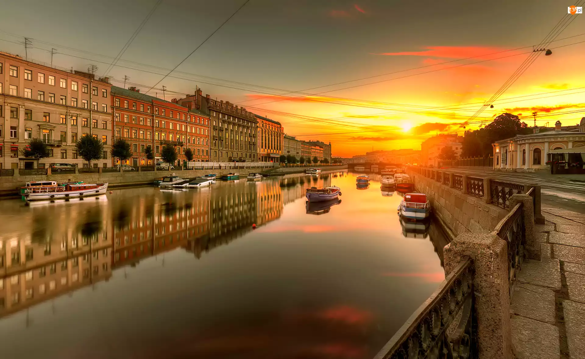 Dom, Sankt Petersburg, Most, Rosja, Rzeka