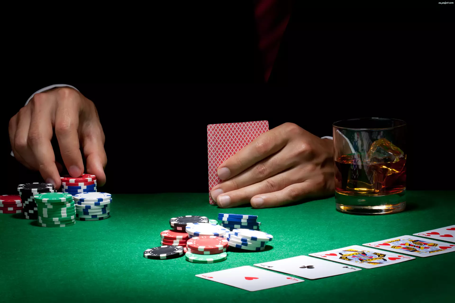 Żetony, Poker, Karty